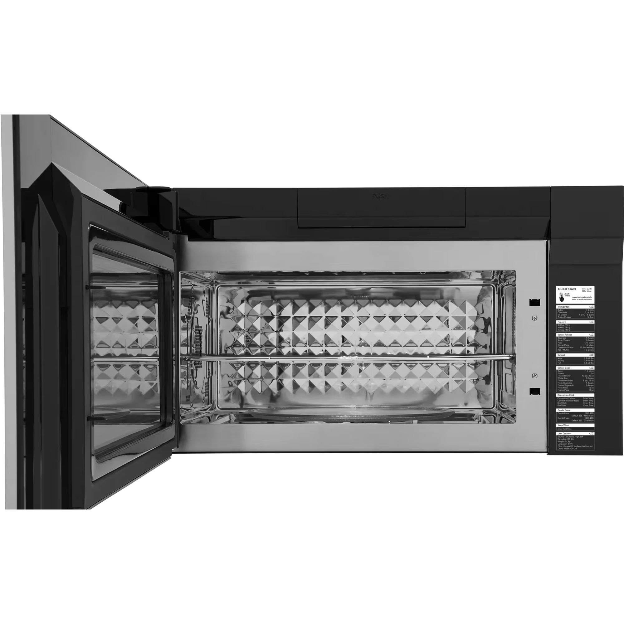Frigidaire Gallery GMOS196CAF stainless steel over-the-range convection microwave oven with digital display and control panel.