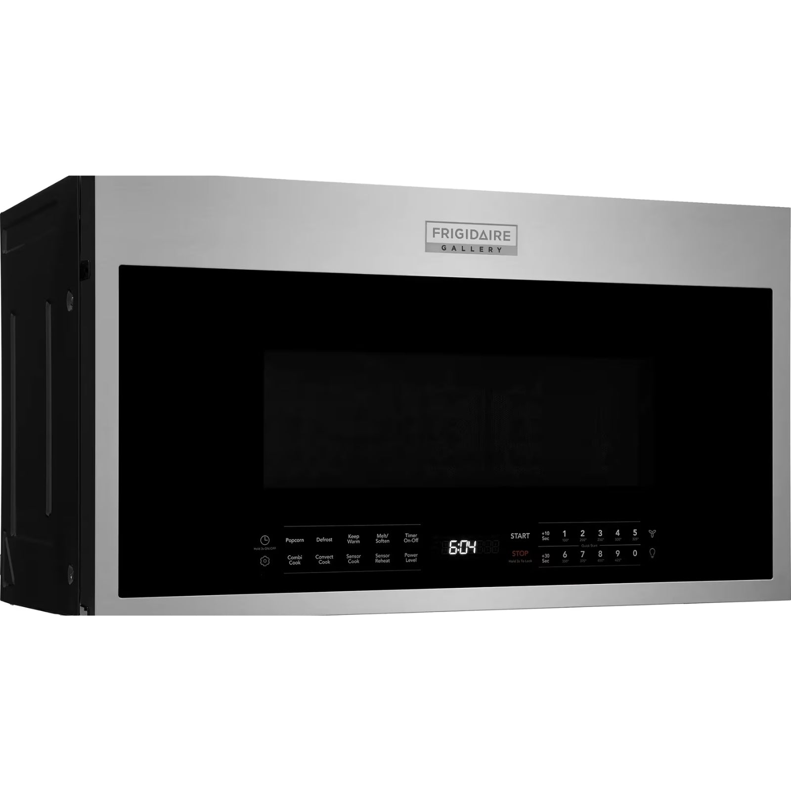 Frigidaire Gallery 1.9 cu. ft. stainless steel over-the-range convection microwave with digital control panel and interior light.