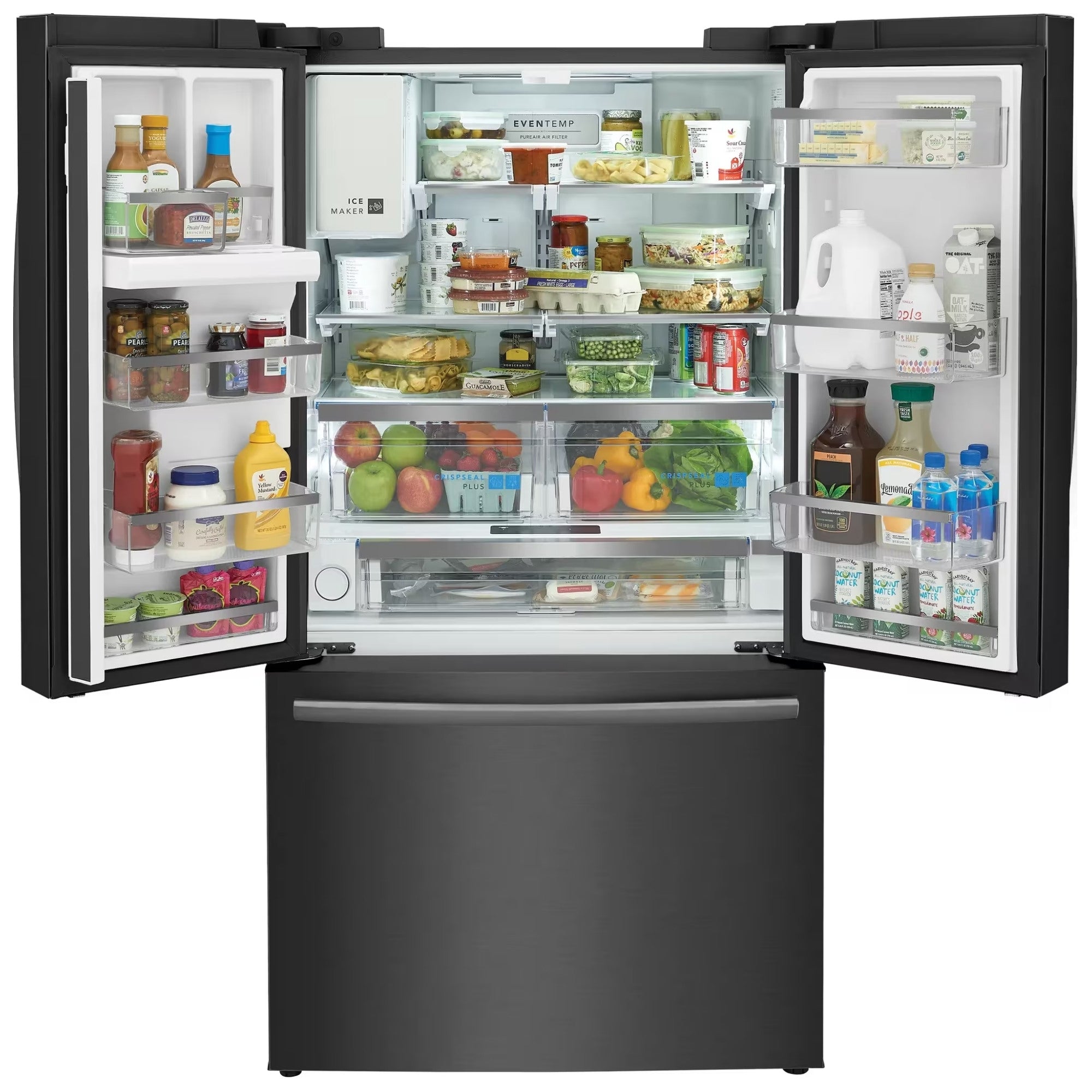 Frigidaire Gallery GRFC2353AD 36 inch 23 Cu. Ft. Counter-Depth French Door Refrigerator Black Stainless Steel
