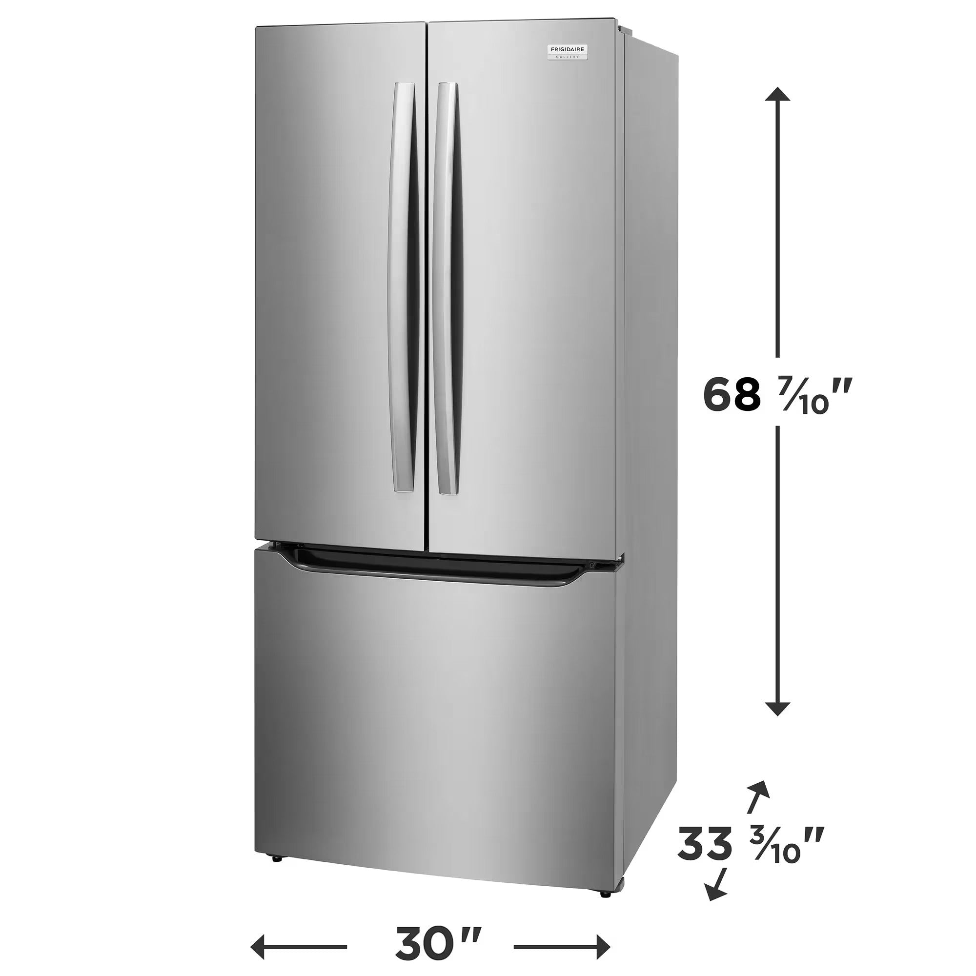 Frigidaire Gallery GRFN2023AF 30 inch 20 Cu. Ft. French Door Refrigerator