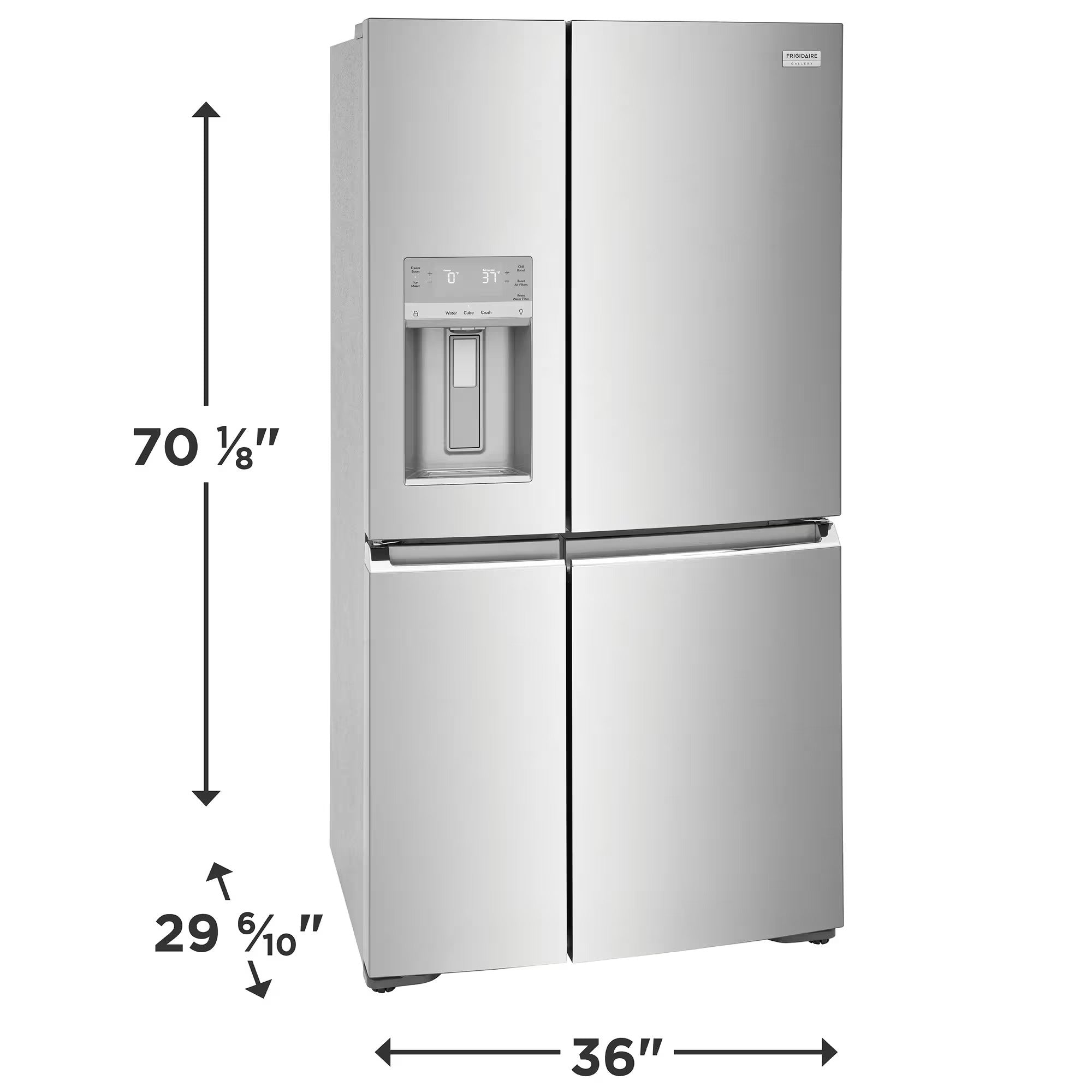 Frigidaire Gallery GRQC2255BF 36 inch 22 Cu. Ft. 4-door French Door Refrigerator