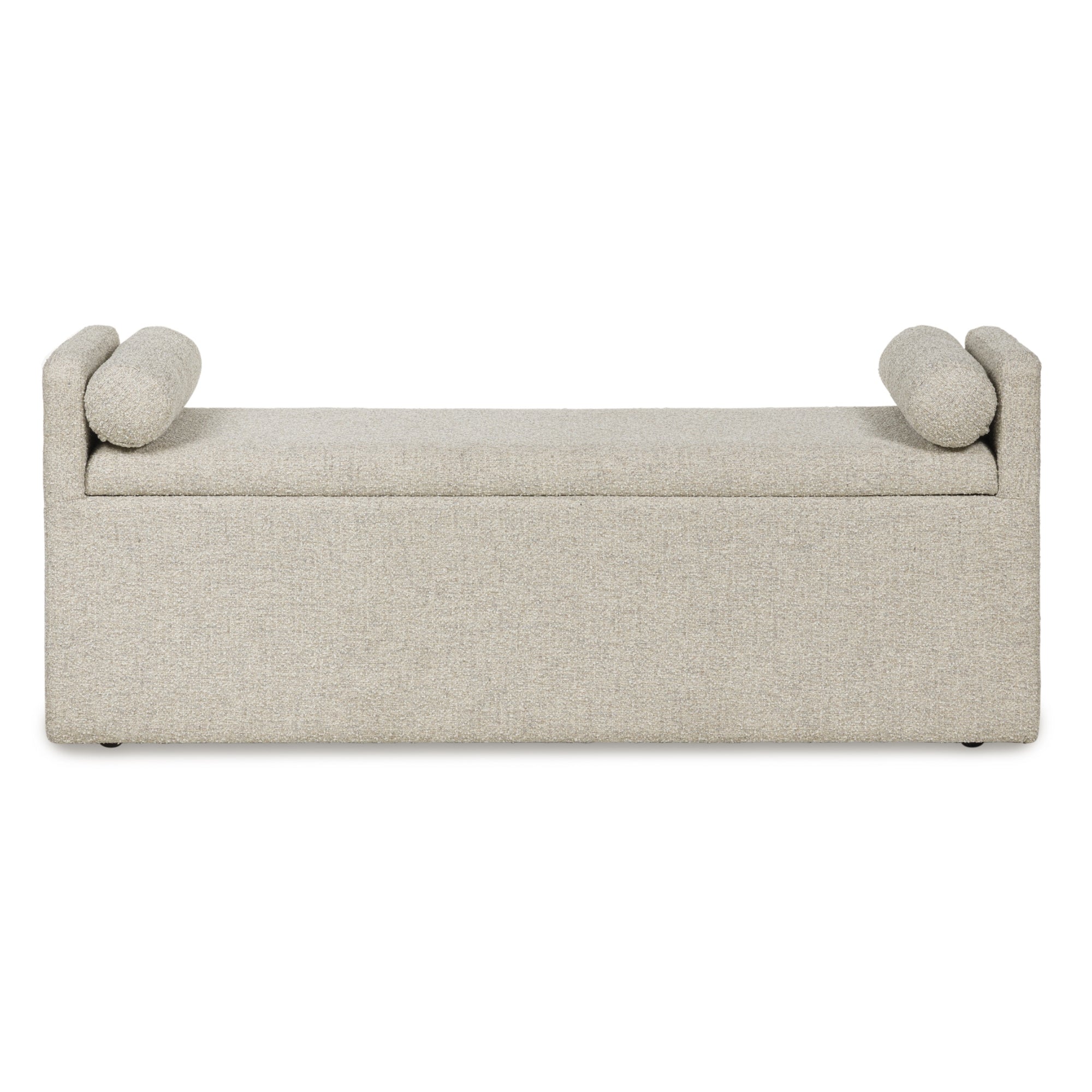 Large Galliden UPH dining room bench by Signature Ashley with wood legs and upholstered cushioned seat for dining area seating.
