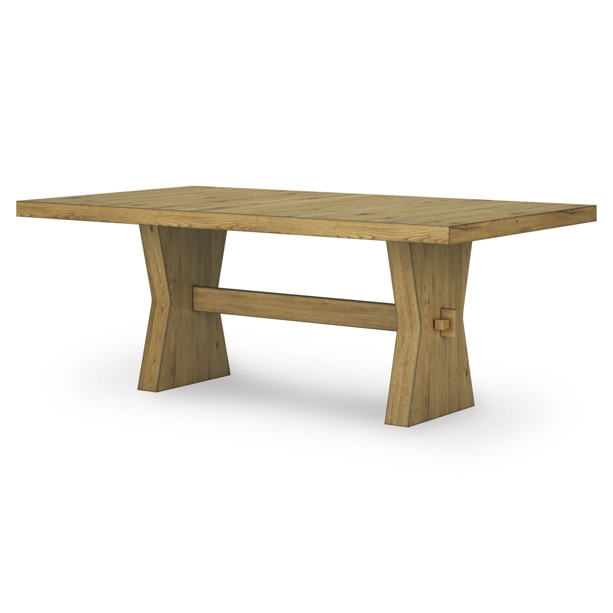 Rectangular Galliden dining table by Signature Ashley in a modern kitchen setting with wooden finish and sturdy legs.