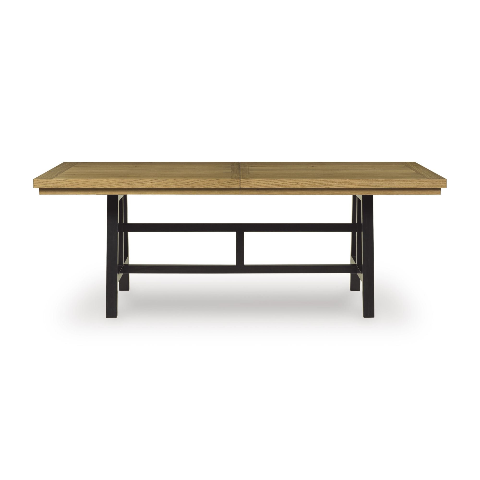 Ashley Galliden EXT Dining Room Set with a rectangular table and six matching chairs in a modern wood finish.