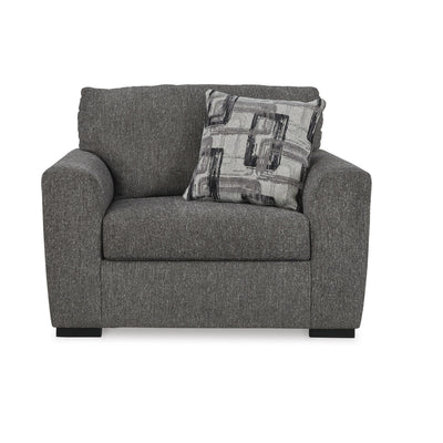 Gardiner Oversized Chair in Pewter