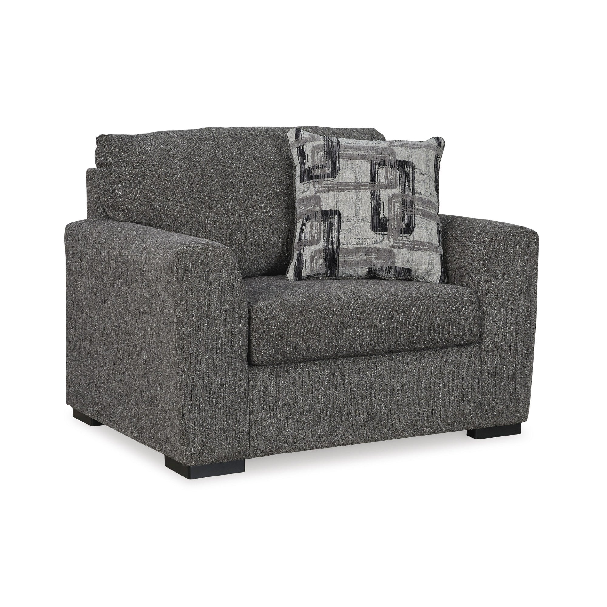 Gardiner Oversized Chair in Pewter