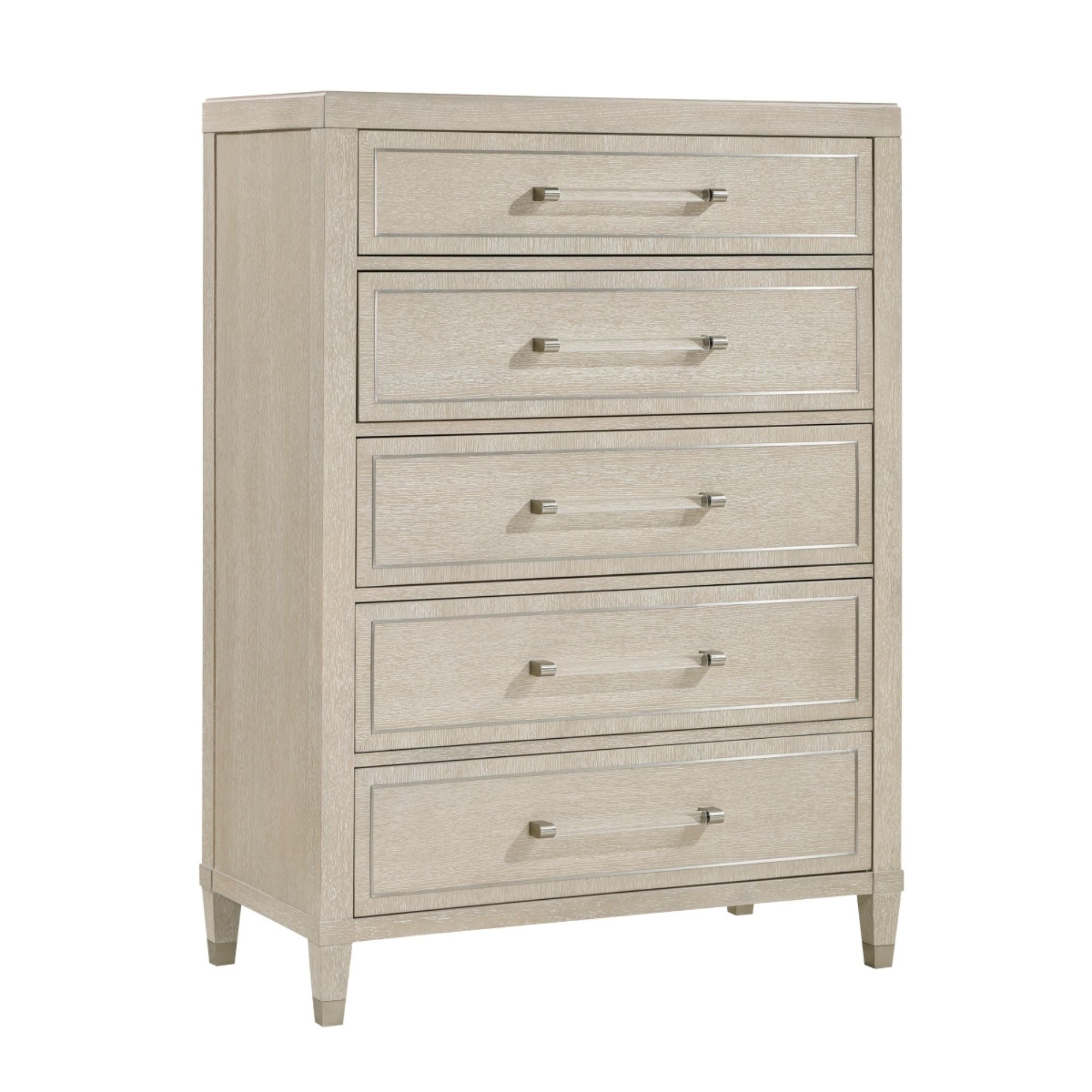 Light oak Genoa Collection chest by MAZ featuring a sleek wooden storage chest with modern design and clean lines.