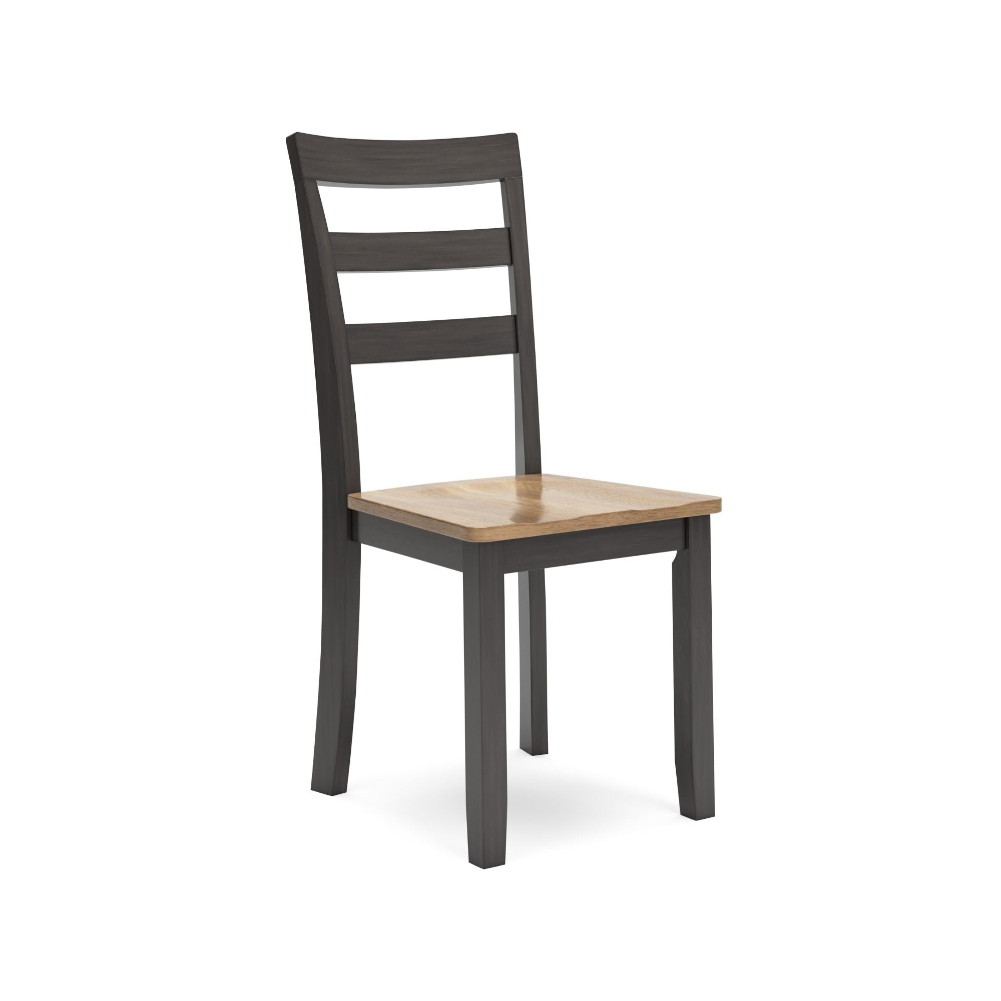 Ashley Gesthaven 6-piece dining room table set with natural and brown finish, including table and matching chairs, in a modern style.