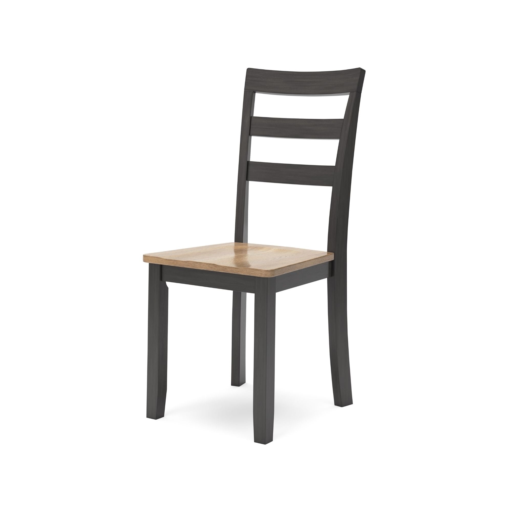 Natural and brown 6-piece Ashley Gesthaven dining room table set with matching chairs, showcasing a classic wooden design.