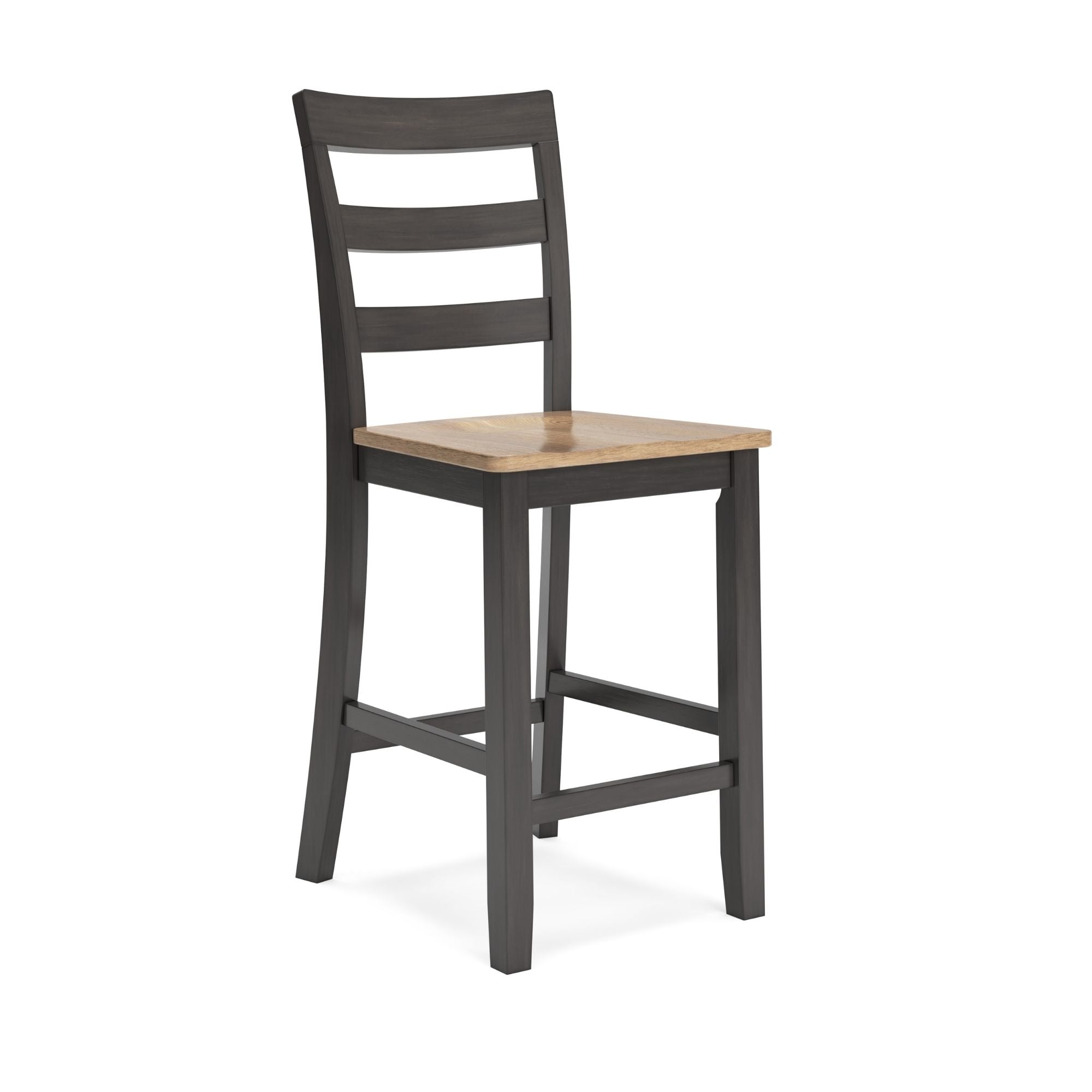 Ashley Gesthaven 5-piece counter height dining set with natural and brown finish, including table and matching chairs.