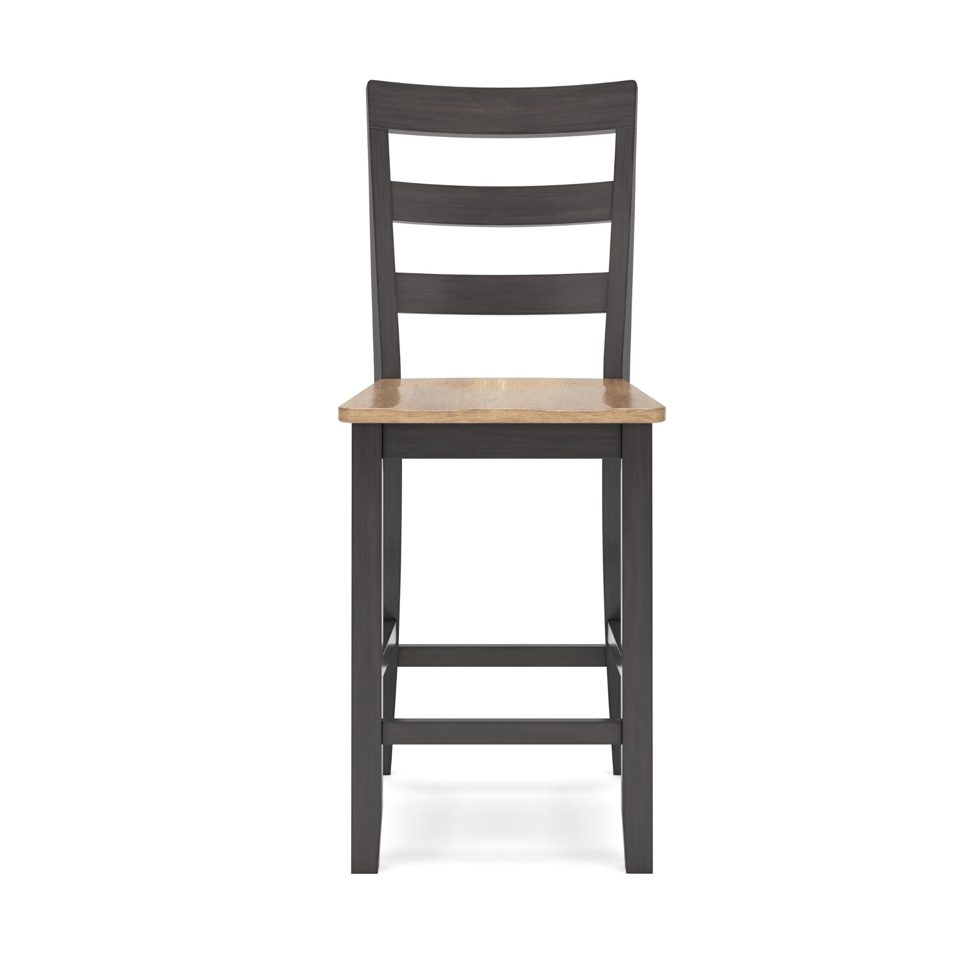 Ashley Gesthaven 5-piece counter dining room set with natural and brown finishes, includes table and matching chairs.