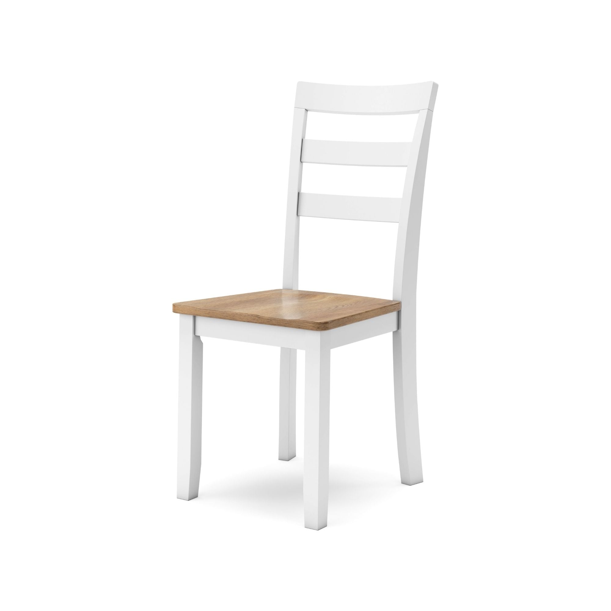 Gesthaven 6-piece dining room table set in natural wood and white finish, includes table and matching chairs, by Ashley.