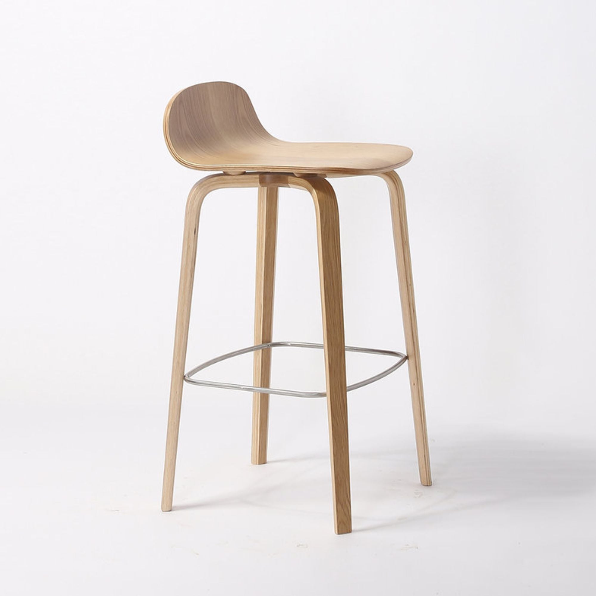 Natural wooden Glen Modern counter stool by Elite Living with a sleek design and wooden seat, perfect for bar or kitchen counter seating.