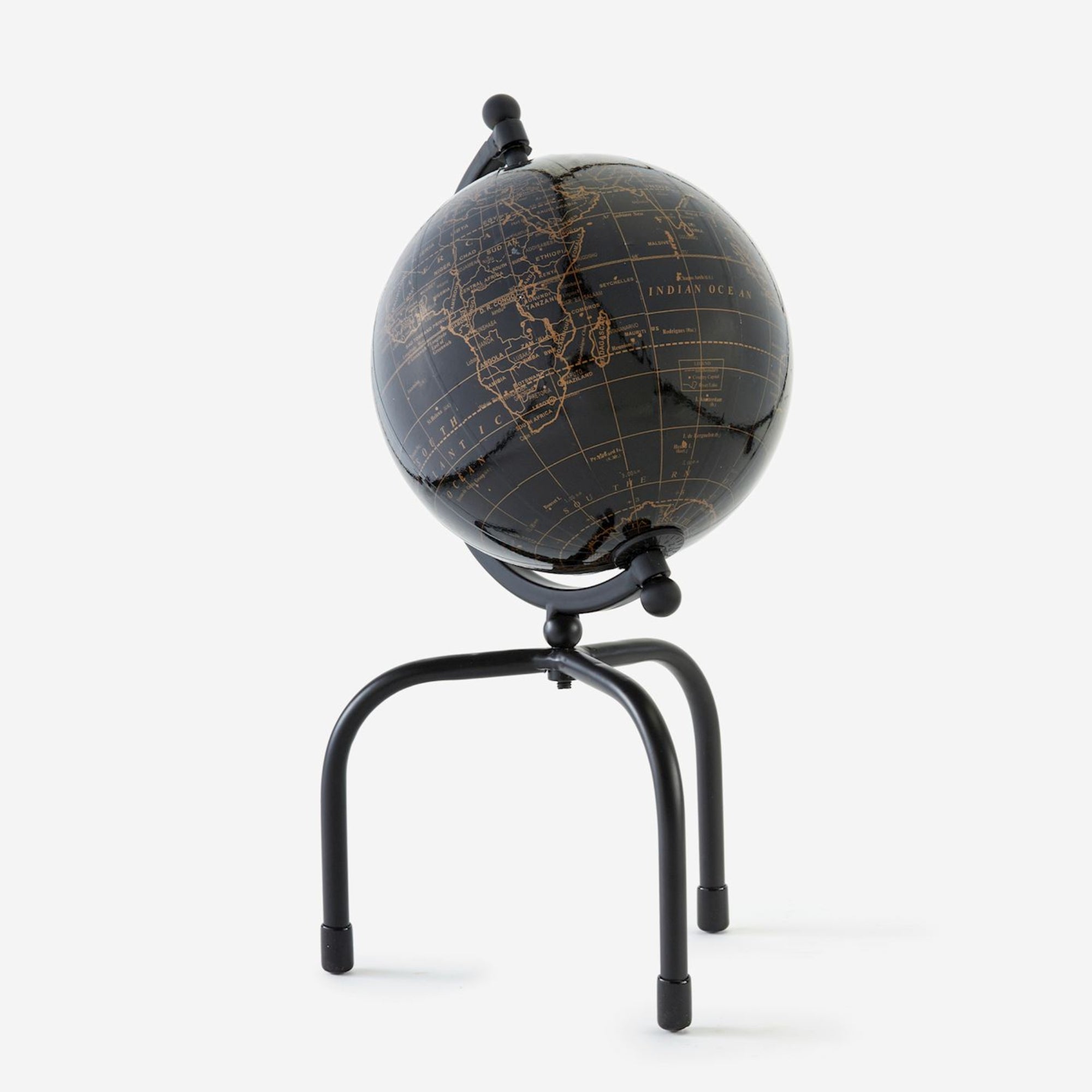 Black Globe Table Decor