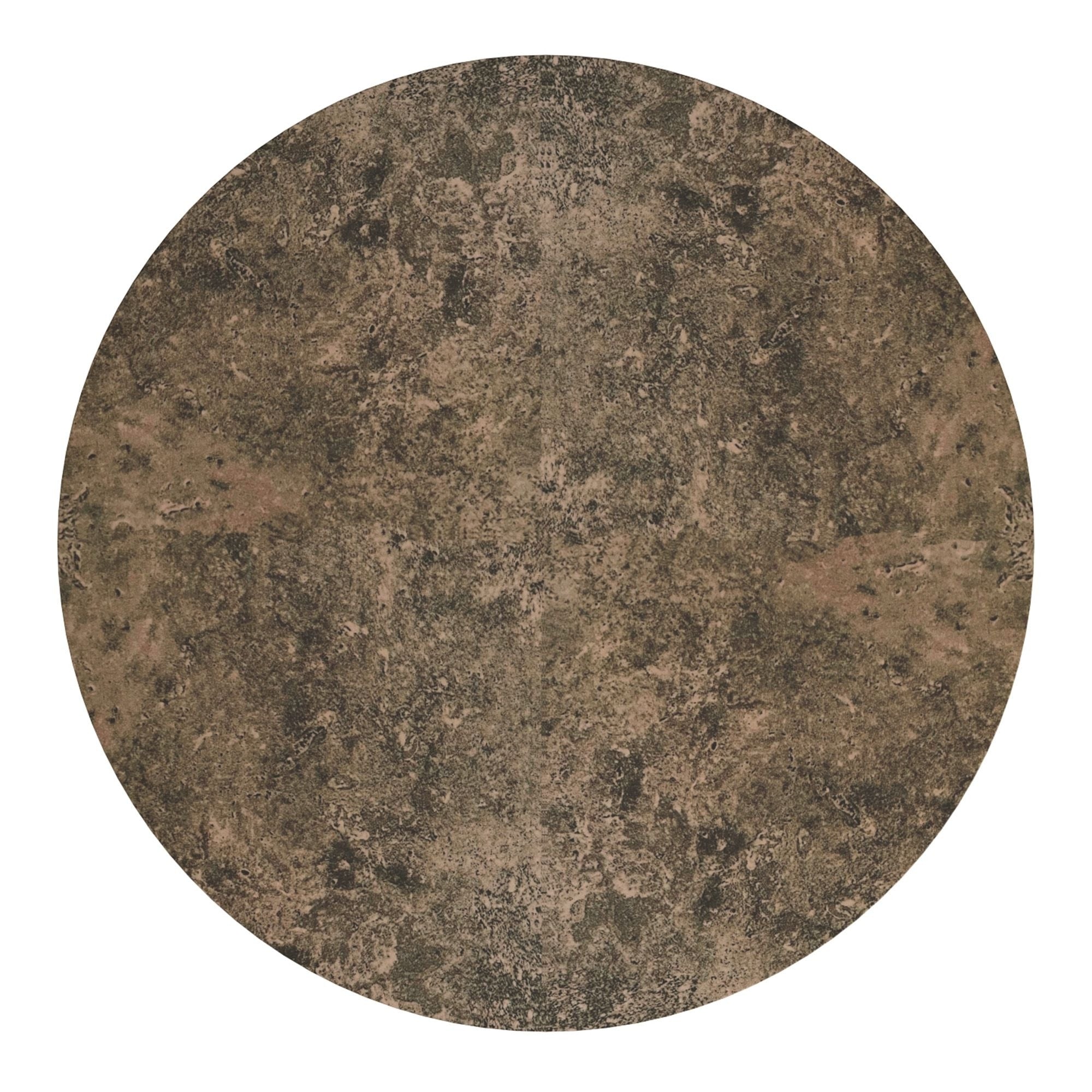 Godiva 48" Round Pedestal Dining Table Faux Grey Stone