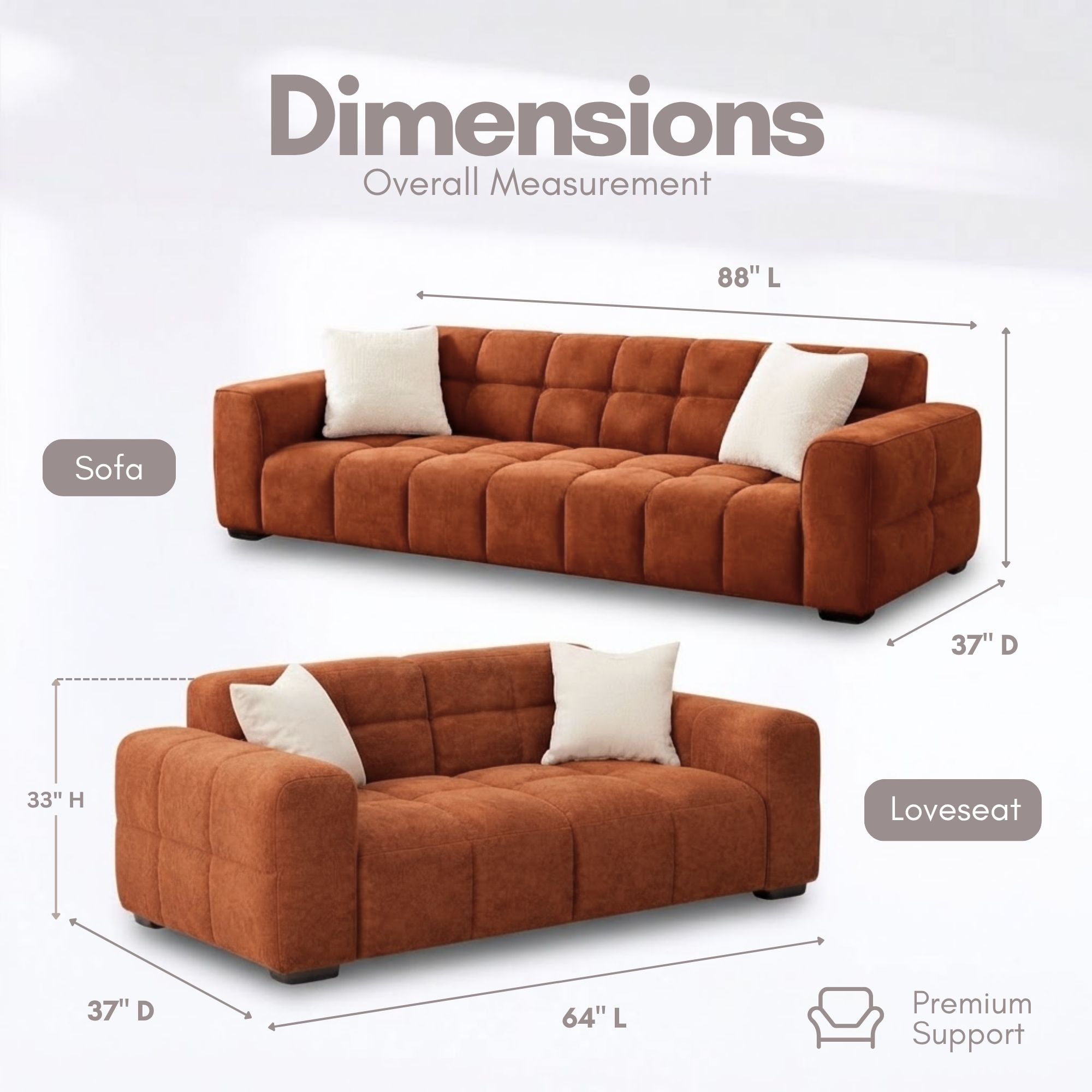 Canadian-made Goderich Modern Loveseat