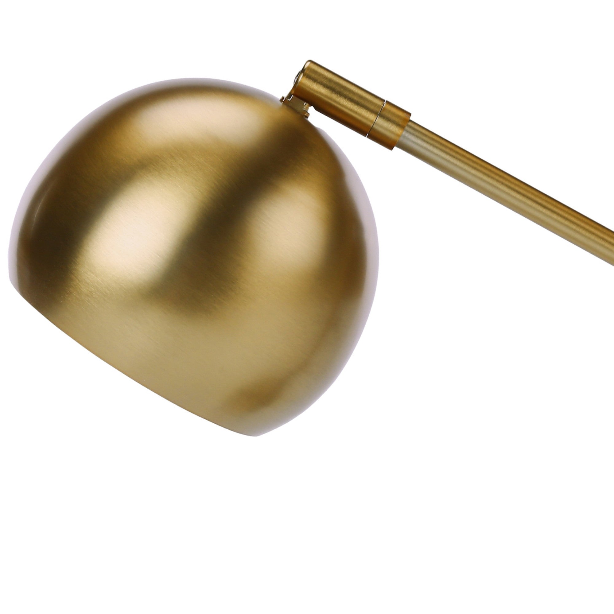 Gold 19-inch metal table lamp with a gold shade, sleek design, and modern style by Monarch Specialties.
