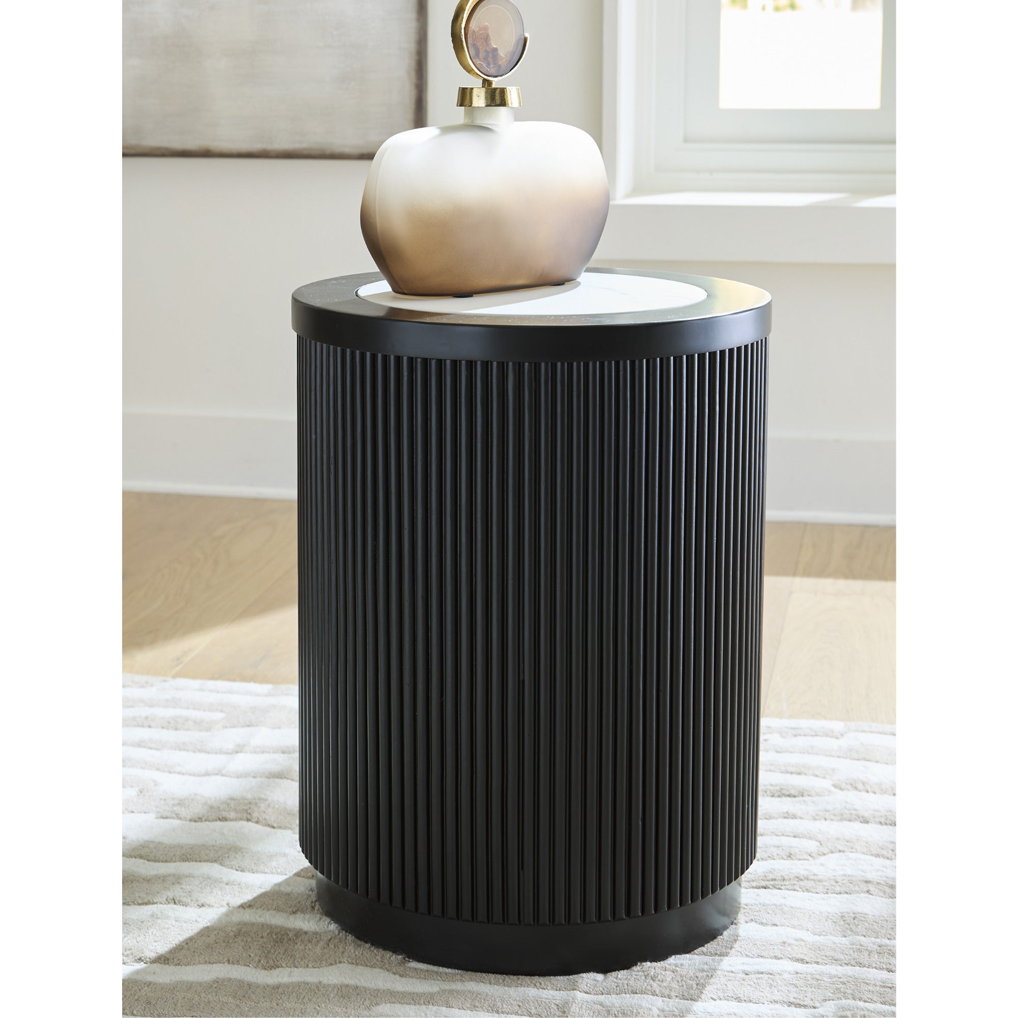 Grayman Round End Table