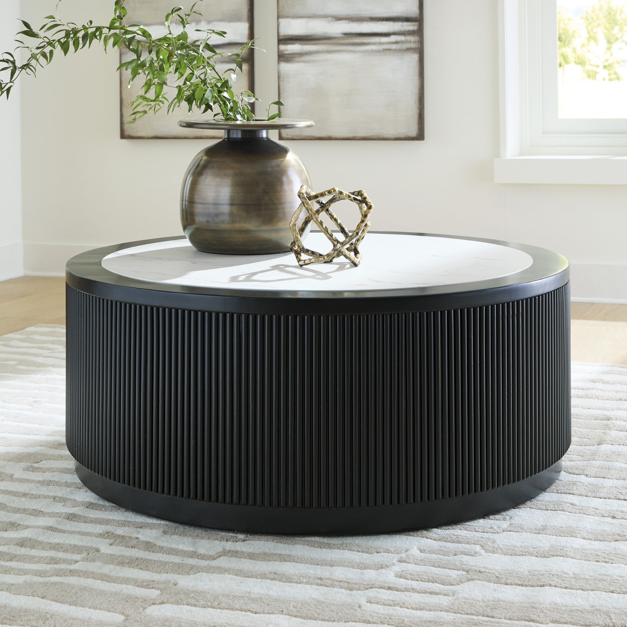Grayman Round Cocktail Coffee Table