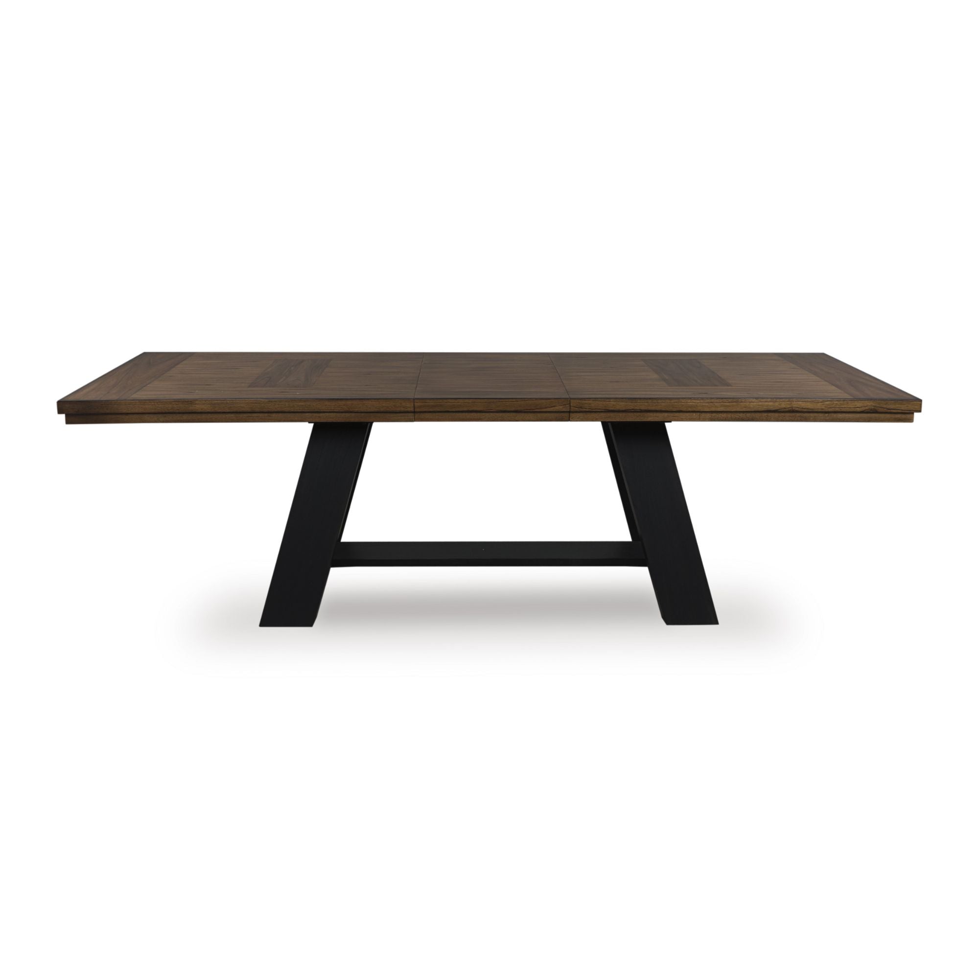 Signature Ashley Greddinton extension dining table with a wooden surface and sturdy legs, ideal for kitchen and dining rooms.
