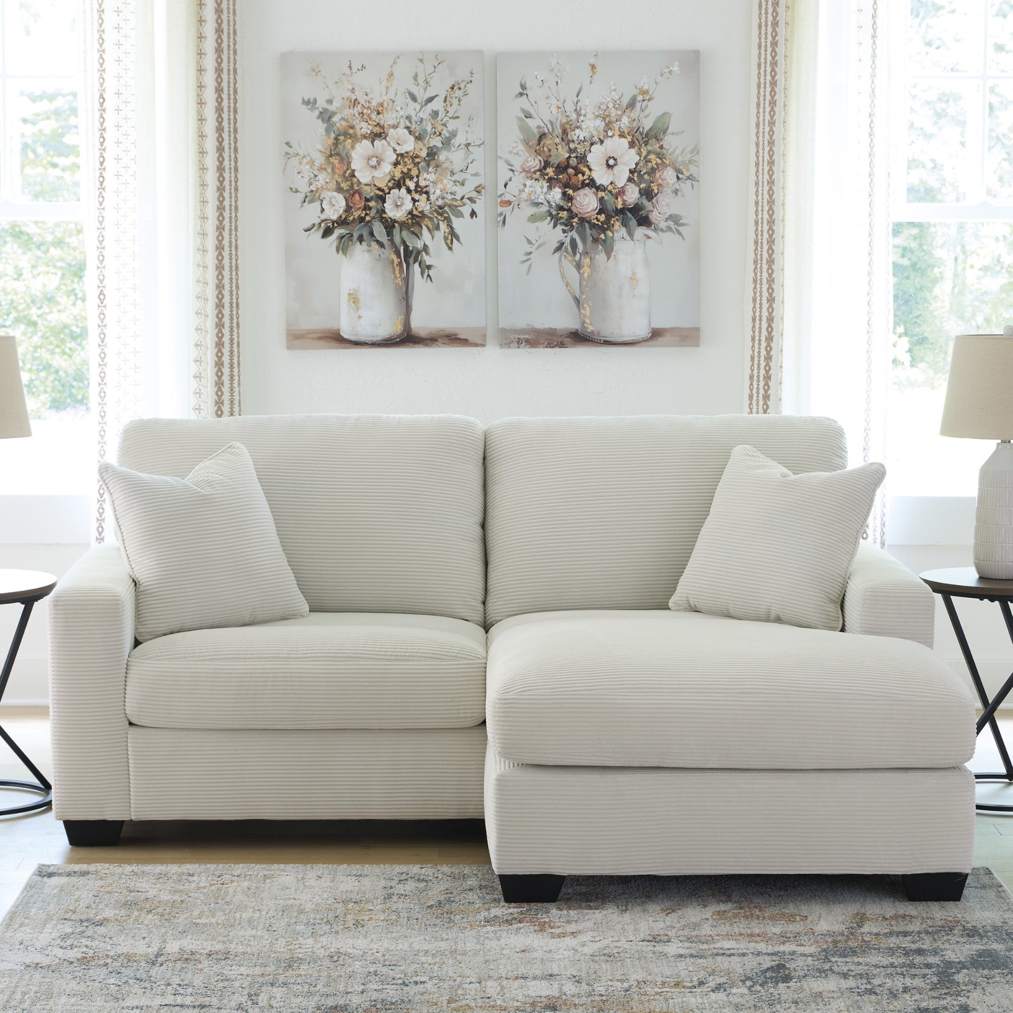 Greenbriar Sofa Chaise Ivory