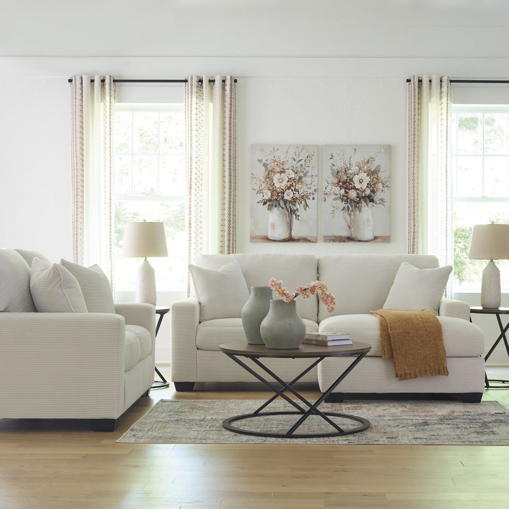 Greenbriar Sofa Chaise Ivory
