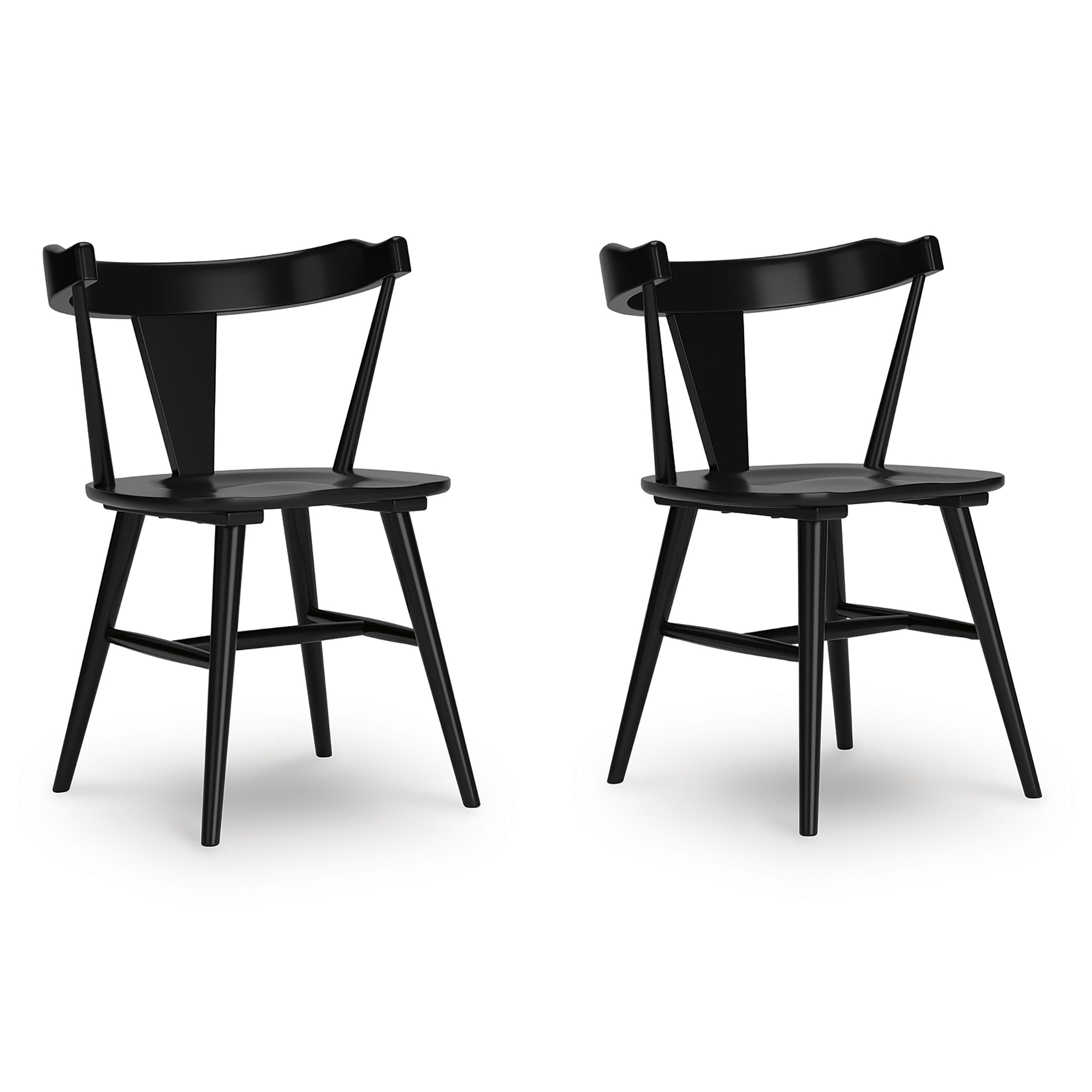 Set of two Gretlynn dining room side chairs by Signature Ashley, featuring upholstered seats and wooden frames.
