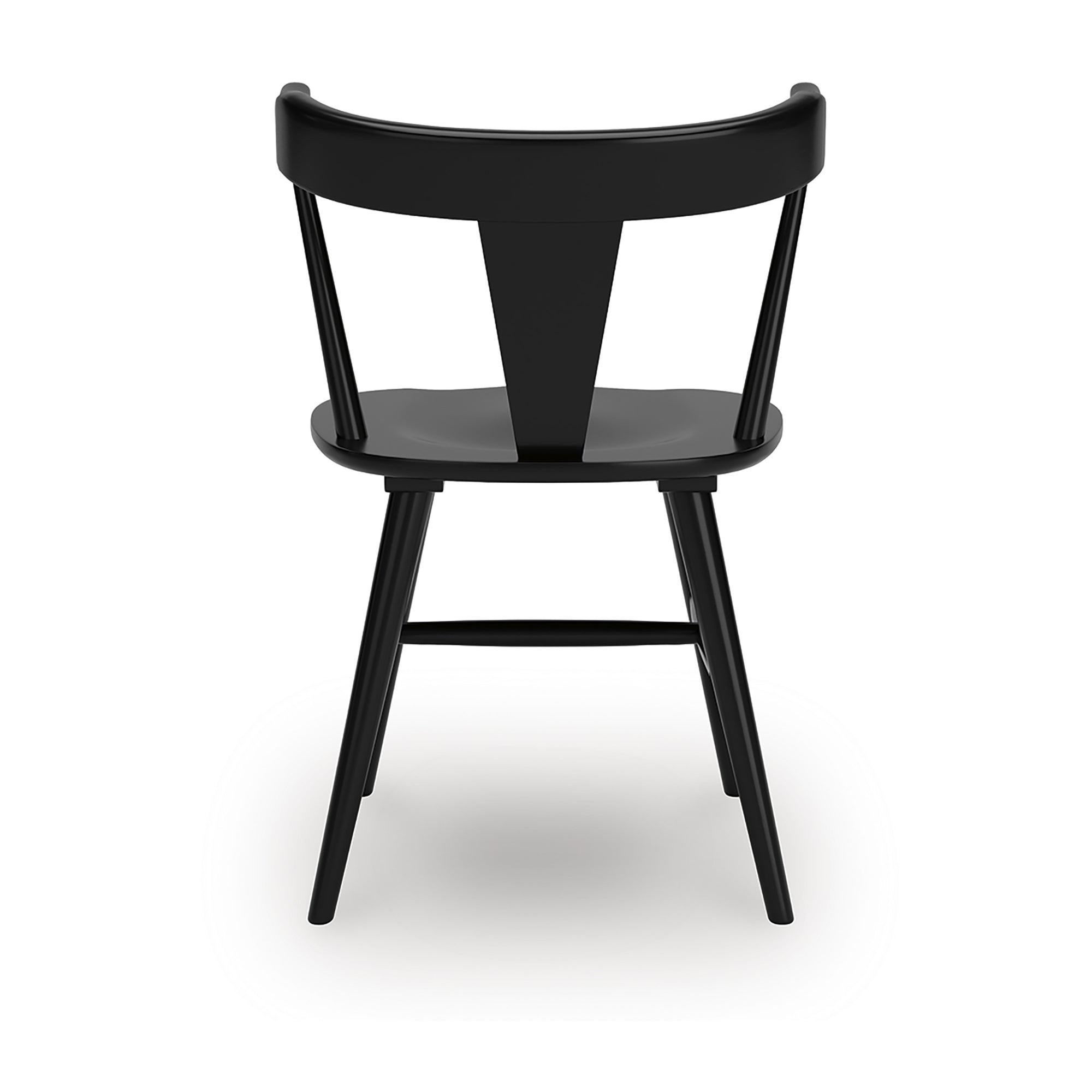 Pair of Gretlynn dining room side chairs by Signature Ashley, upholstered seats with wooden legs, modern design for dining space.