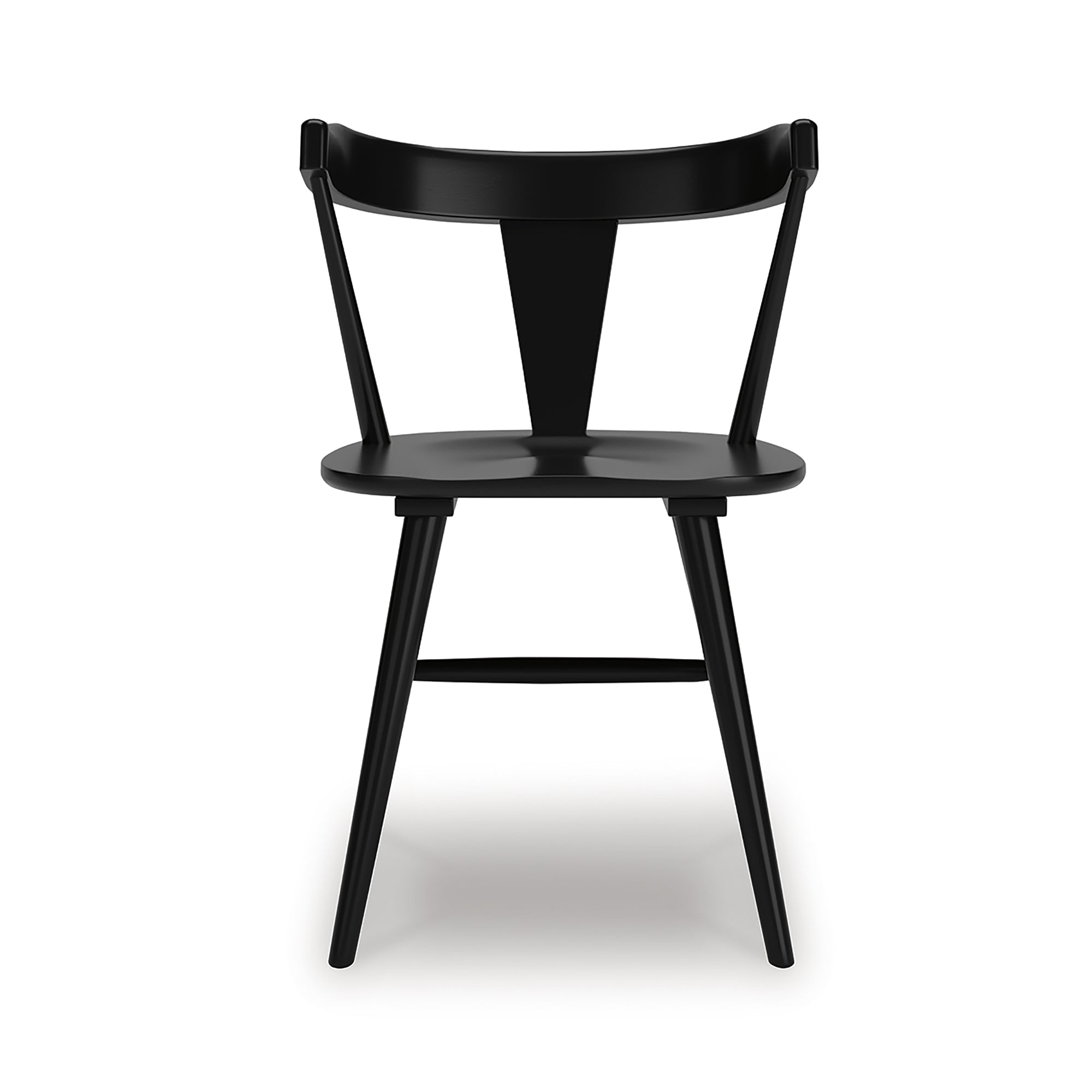 Set of two Ashley Gretlynn dining room side chairs with wooden legs and upholstered seats, stylish and comfortable for dining rooms.