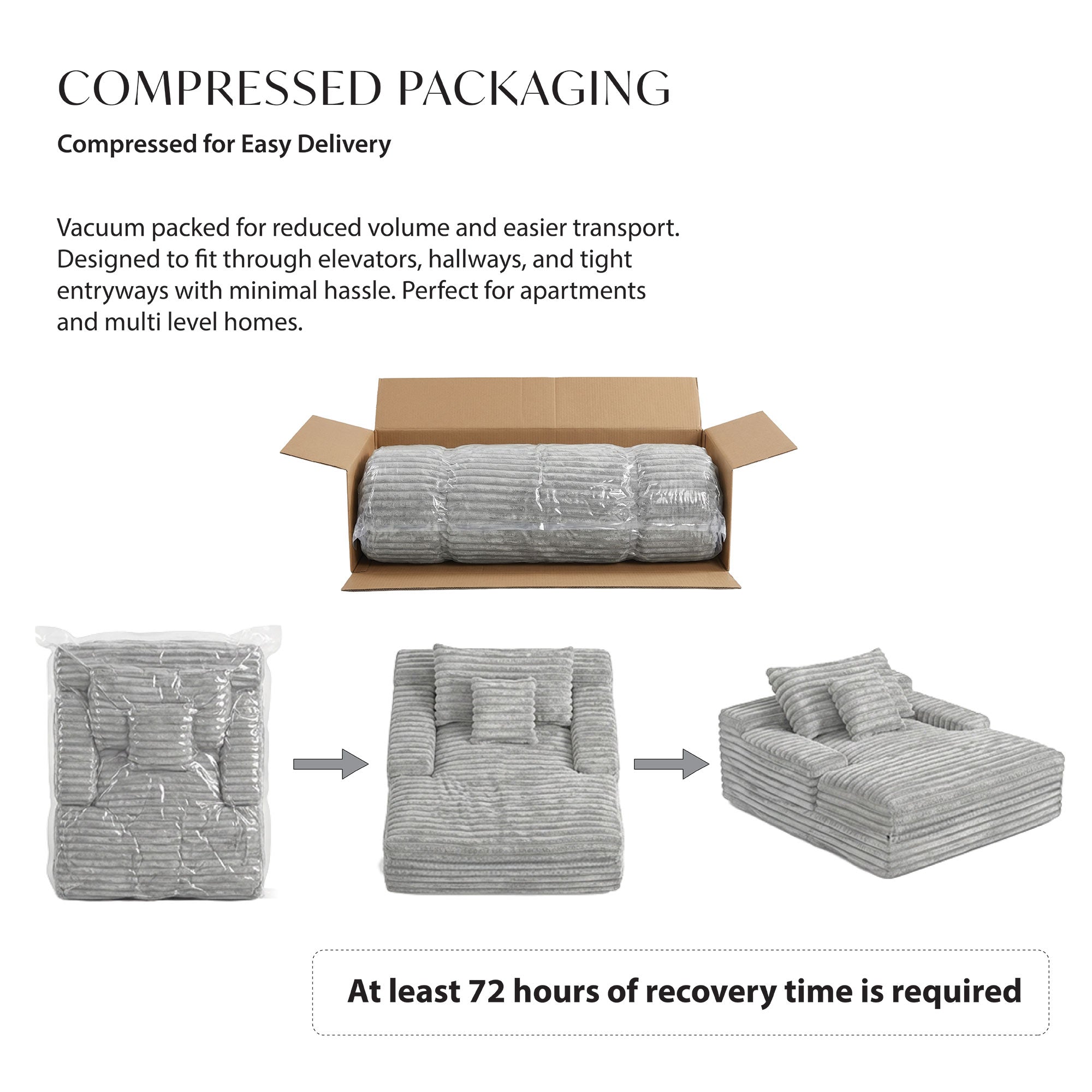 Grey oversized cozy lounge sofa chaises by Taste Living, featuring plush cushions and a spacious, modern design.