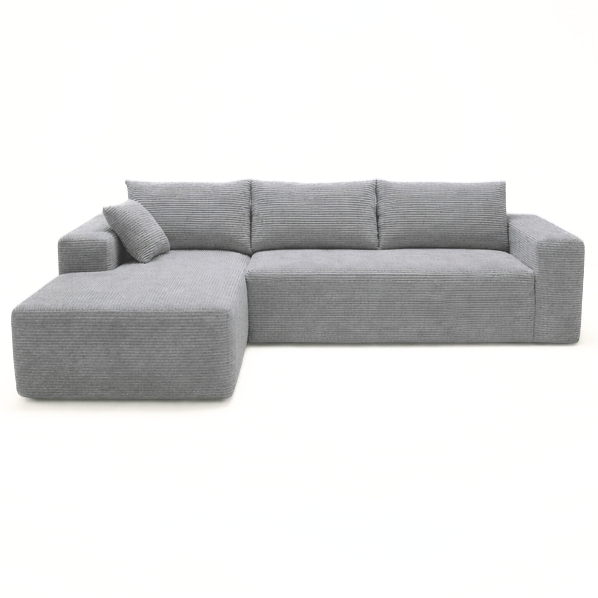Corduray Cloud Compression Sectional with Deep Seat Grey | CastleUp Experience Centre Online Furniture