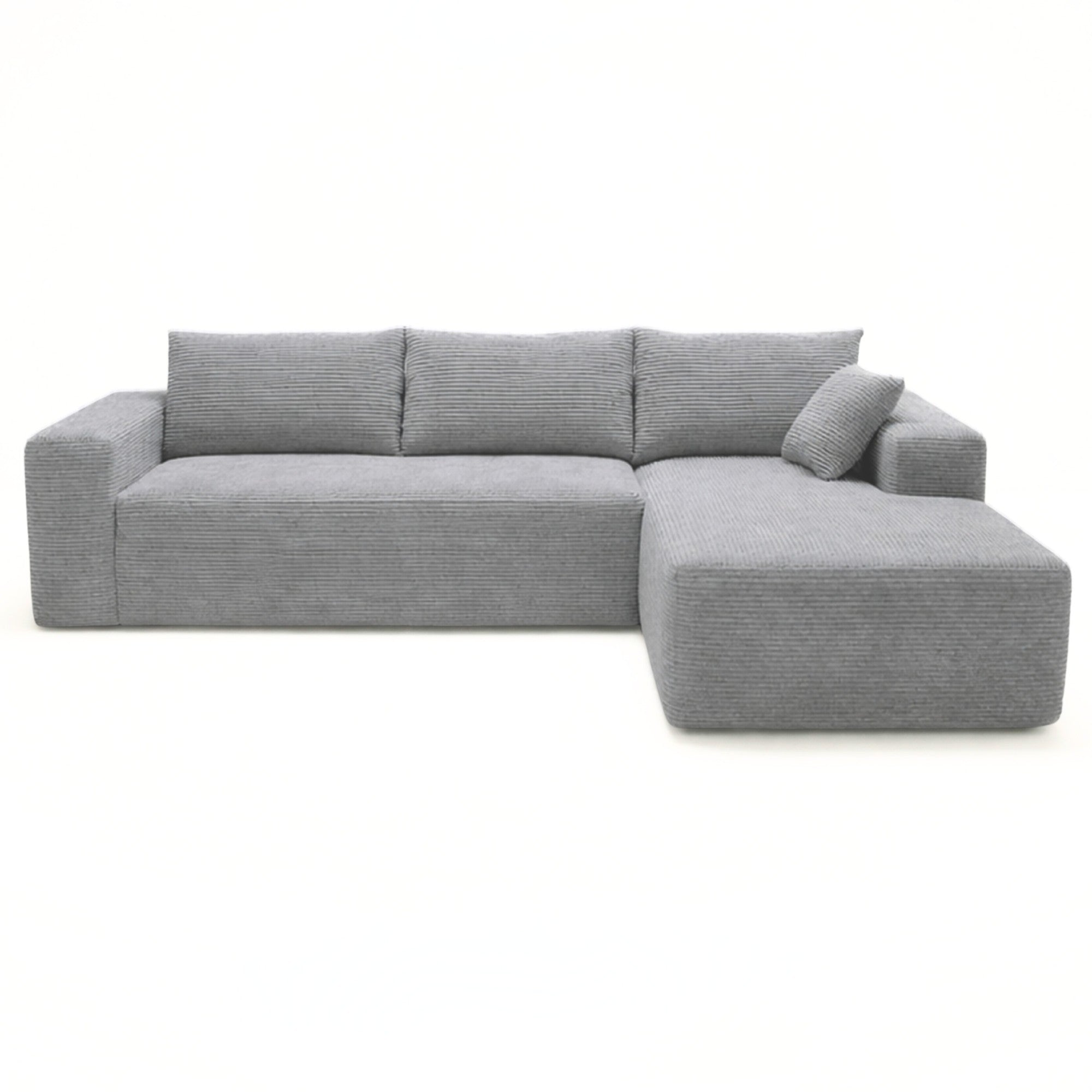Corduray Cloud Compression Sectional with Deep Seat Grey | CastleUp Experience Centre Online Furniture