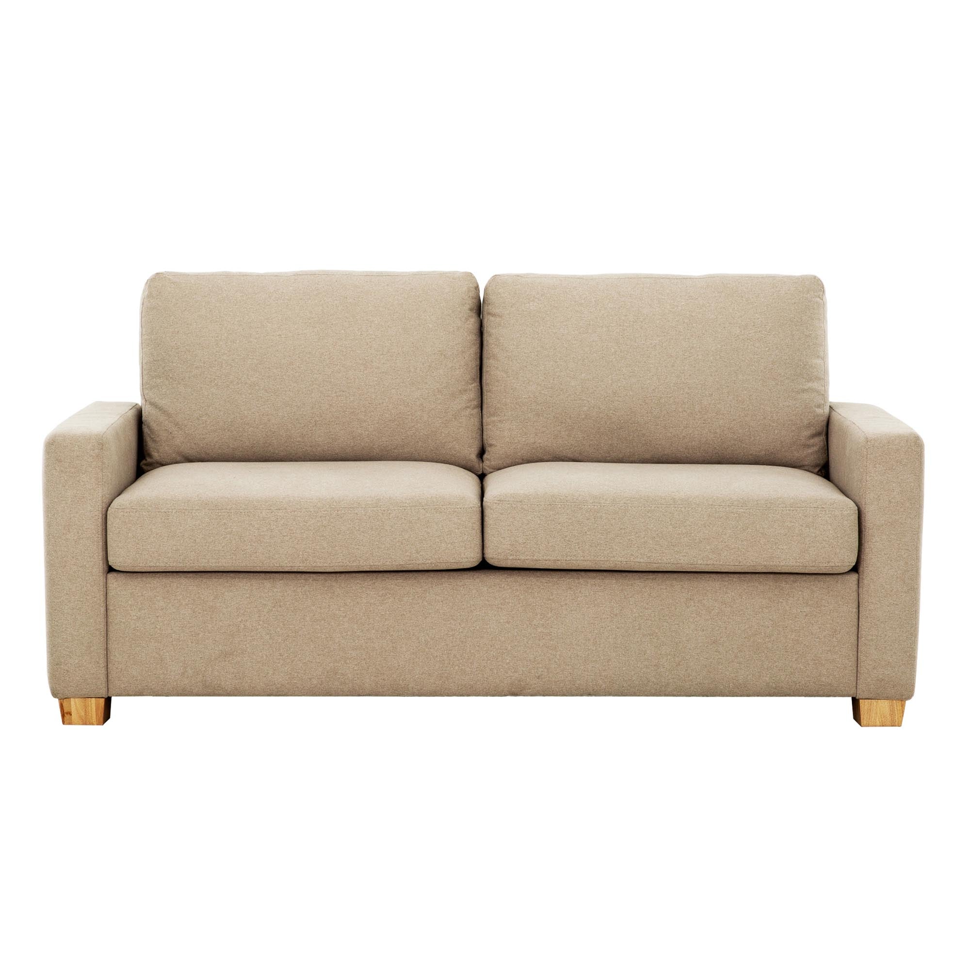 Hagar Memory Foam Sofa Bed Linen Beige