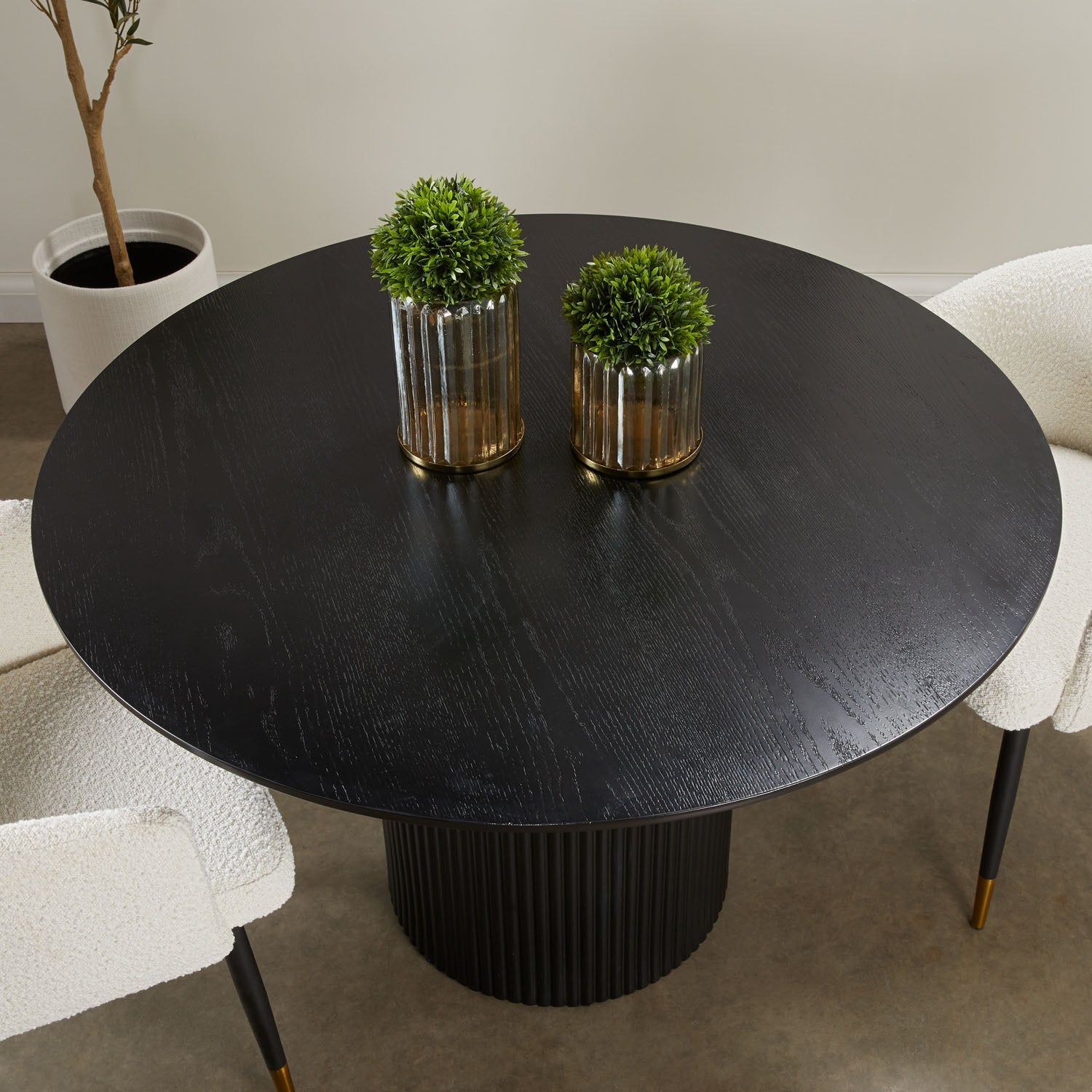 Harper Dining Table in Black.