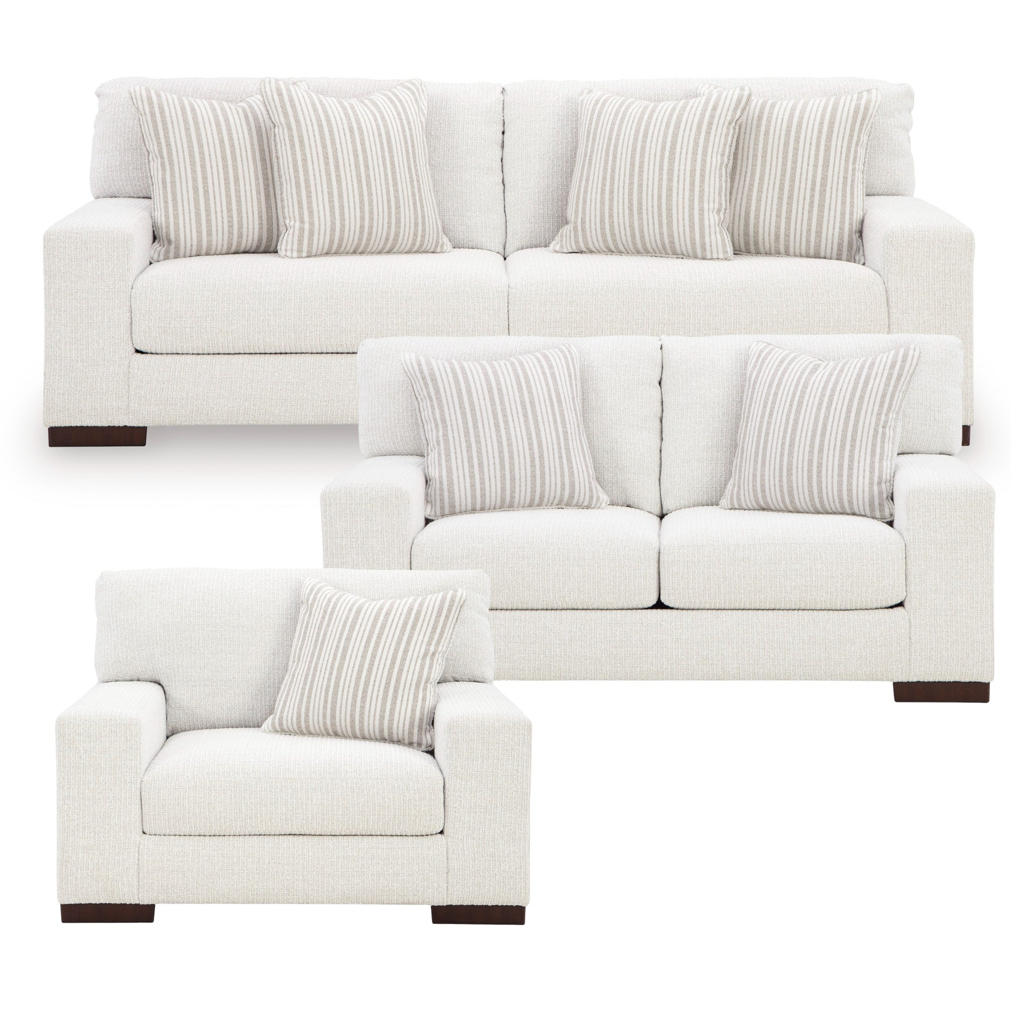 Hartside Sofa Set in Frosted