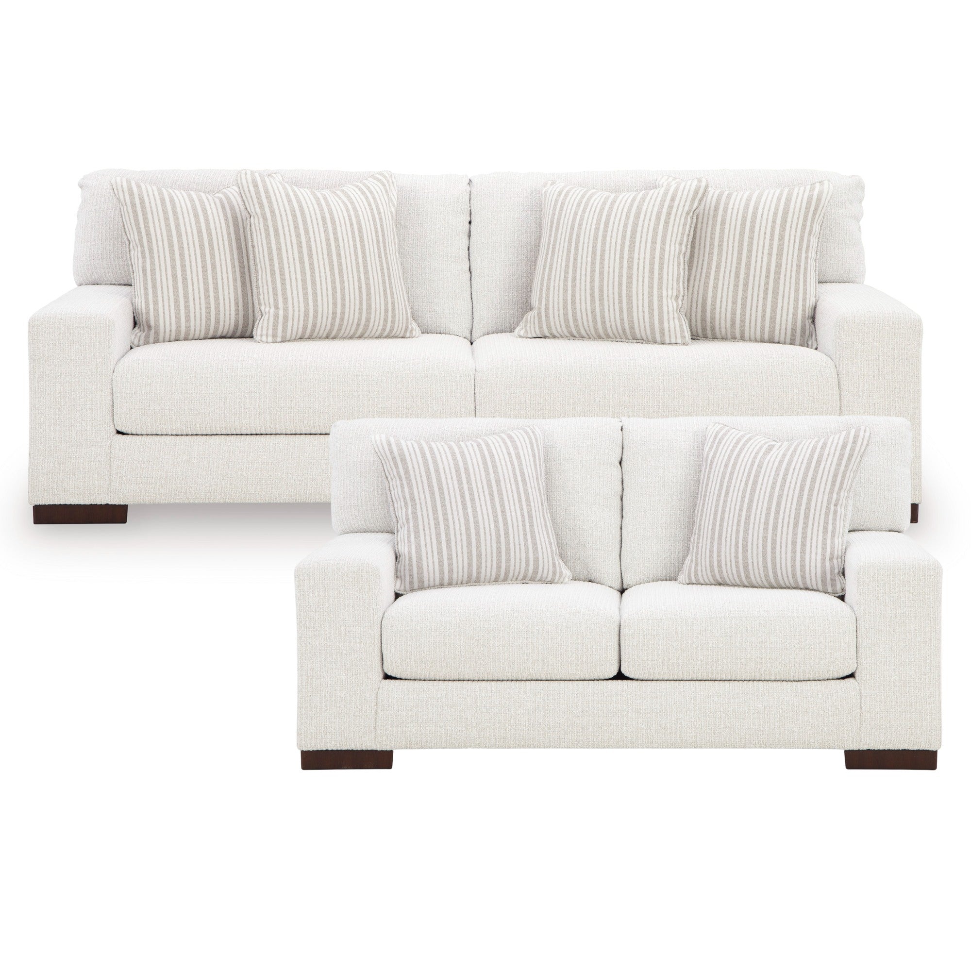 Hartside Sofa Set in Frosted