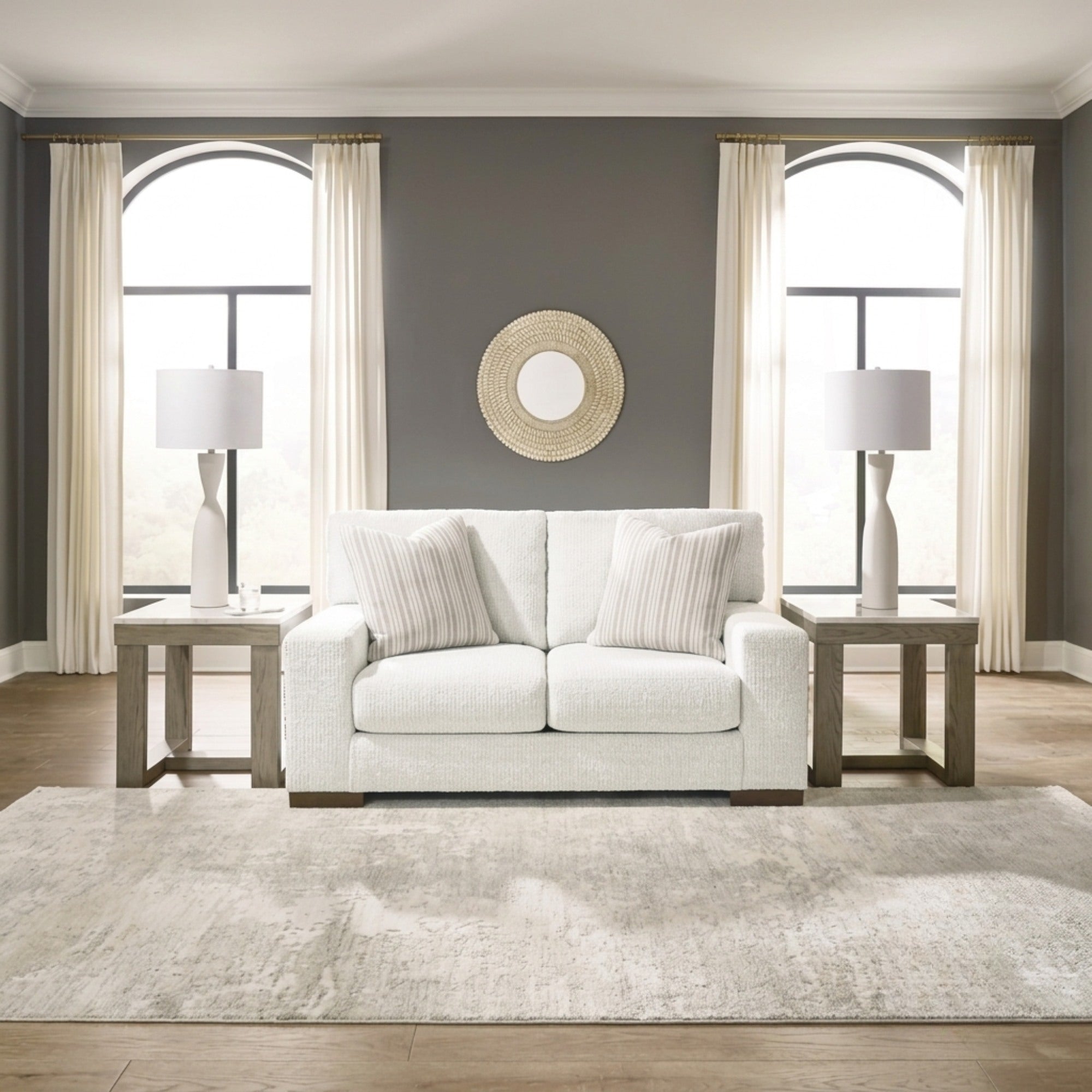 Hartside Loveseat Frosted