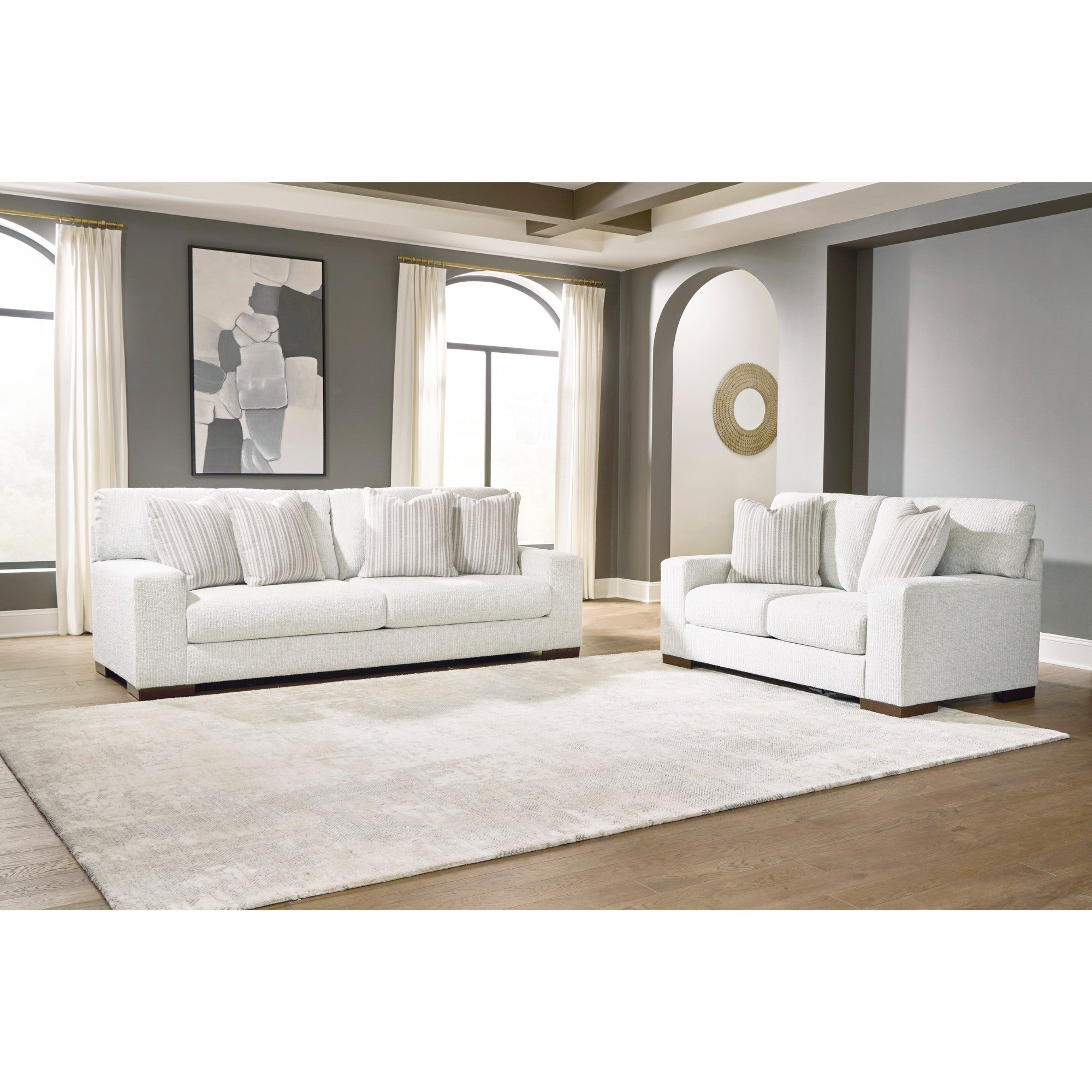 Hartside Sofa Set in Frosted