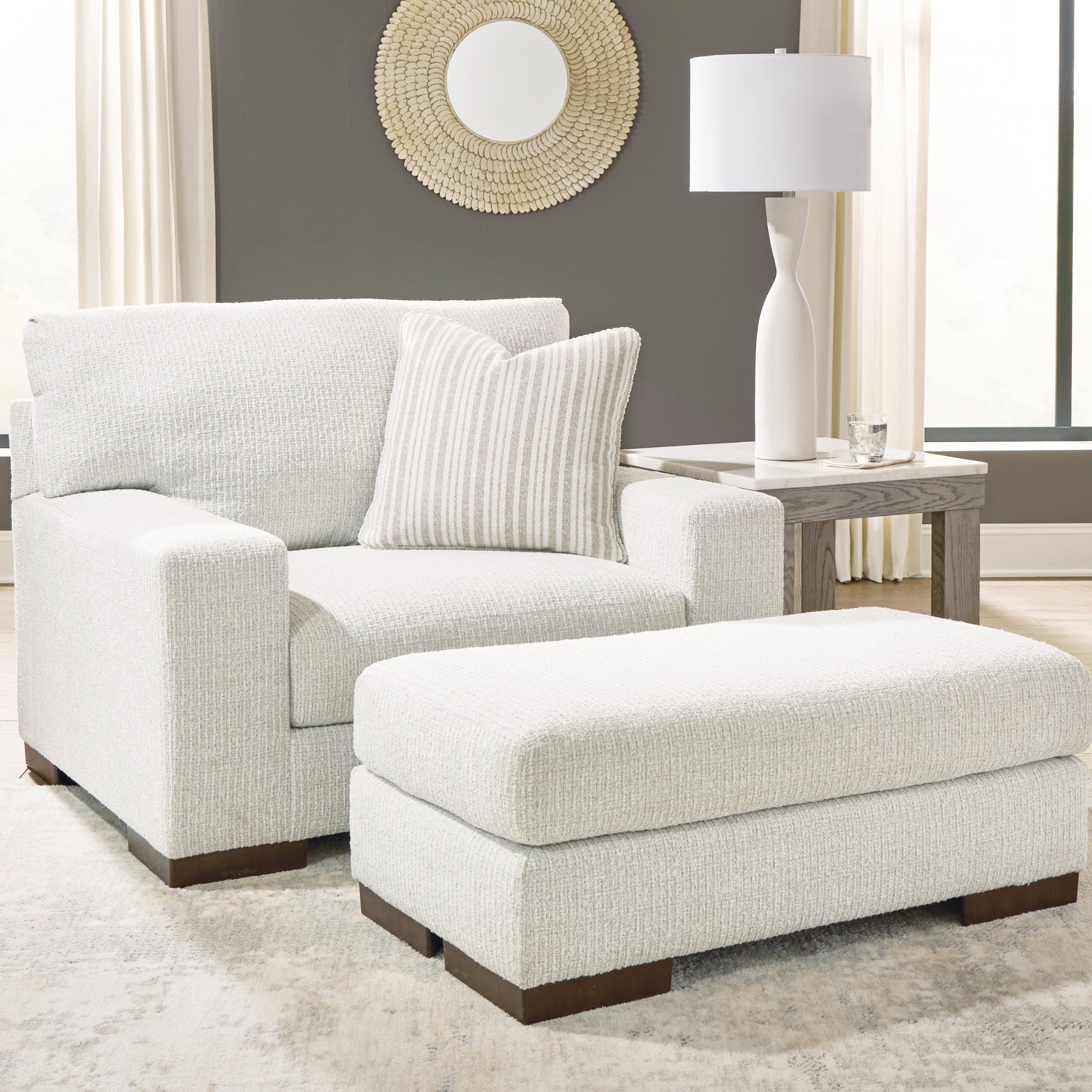 Hartside Ottoman in Frosted