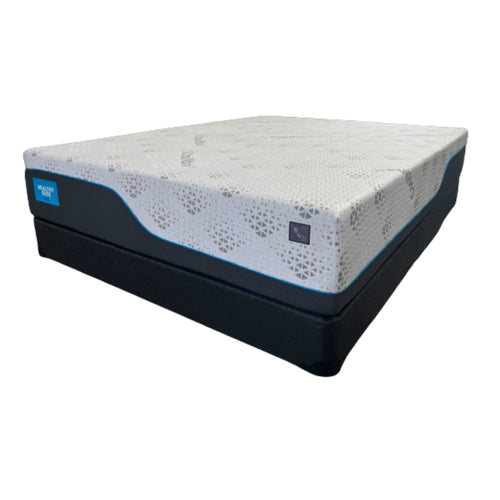 Healthy Beds Rx4 12-inch all-foam mattress from Sleep in Mattress Inc. shown with soft, plush surface and supportive foam layers.