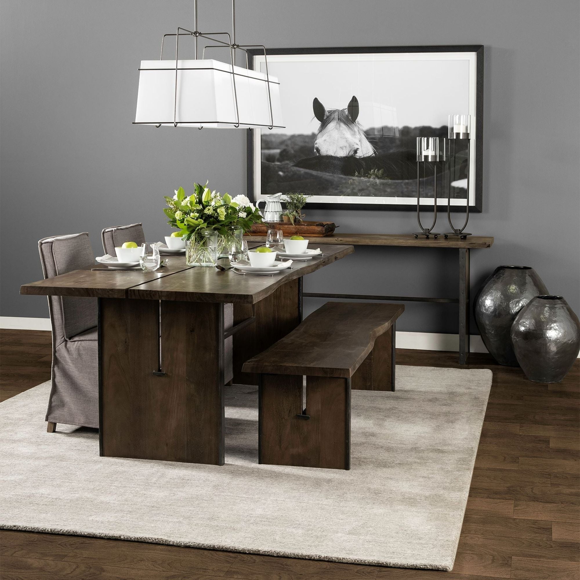 Mercana Elbert Collection Dining Chair in Grey | CastleUp Experience Centre Online Furniture