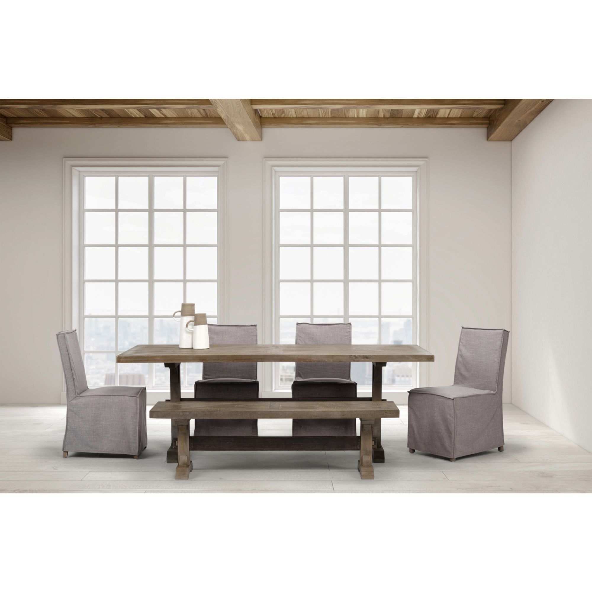 Mercana Elbert Collection Dining Chair in Grey | CastleUp Experience Centre Online Furniture