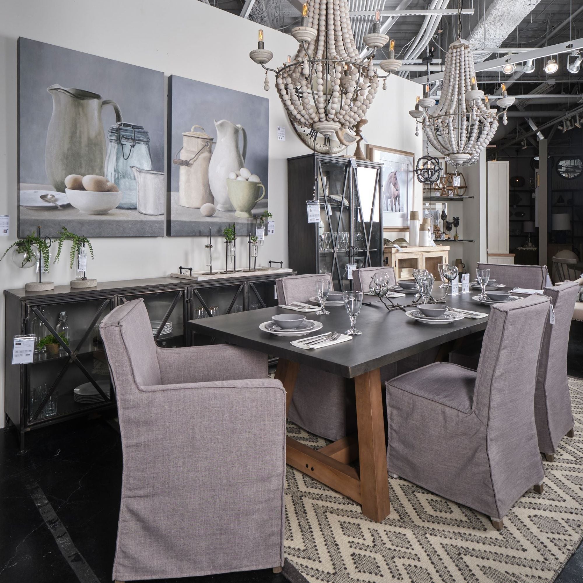 Mercana Elbert Collection Dining Chair in Grey | CastleUp Experience Centre Online Furniture
