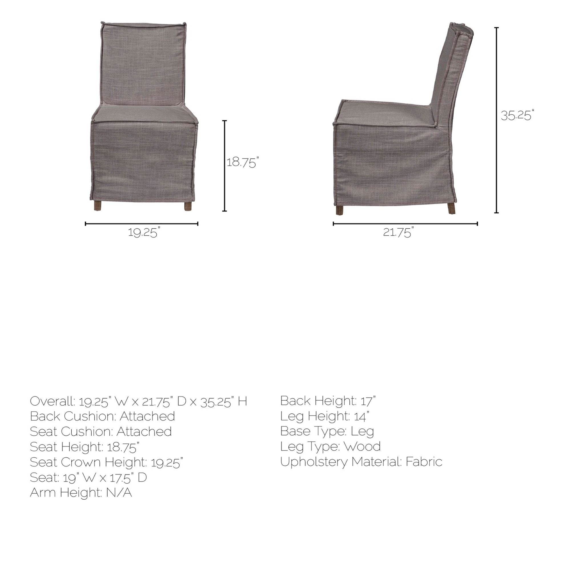Mercana Elbert Collection Dining Chair in Grey | CastleUp Experience Centre Online Furniture