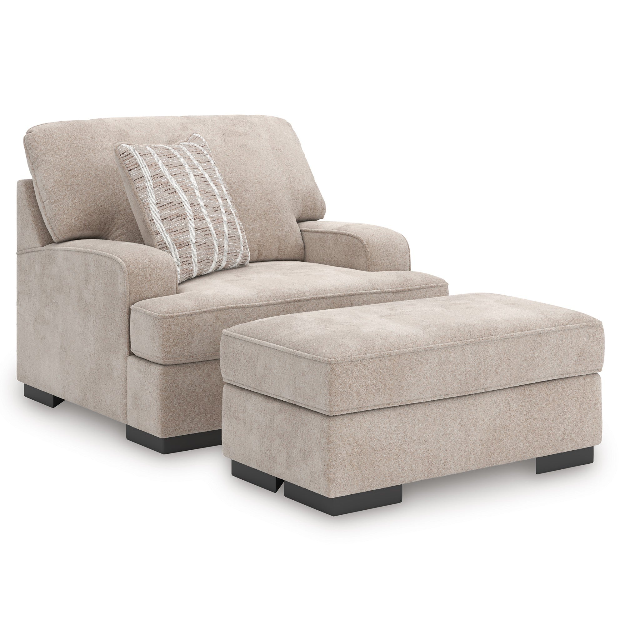 High Profile Sofa Set in Taupe