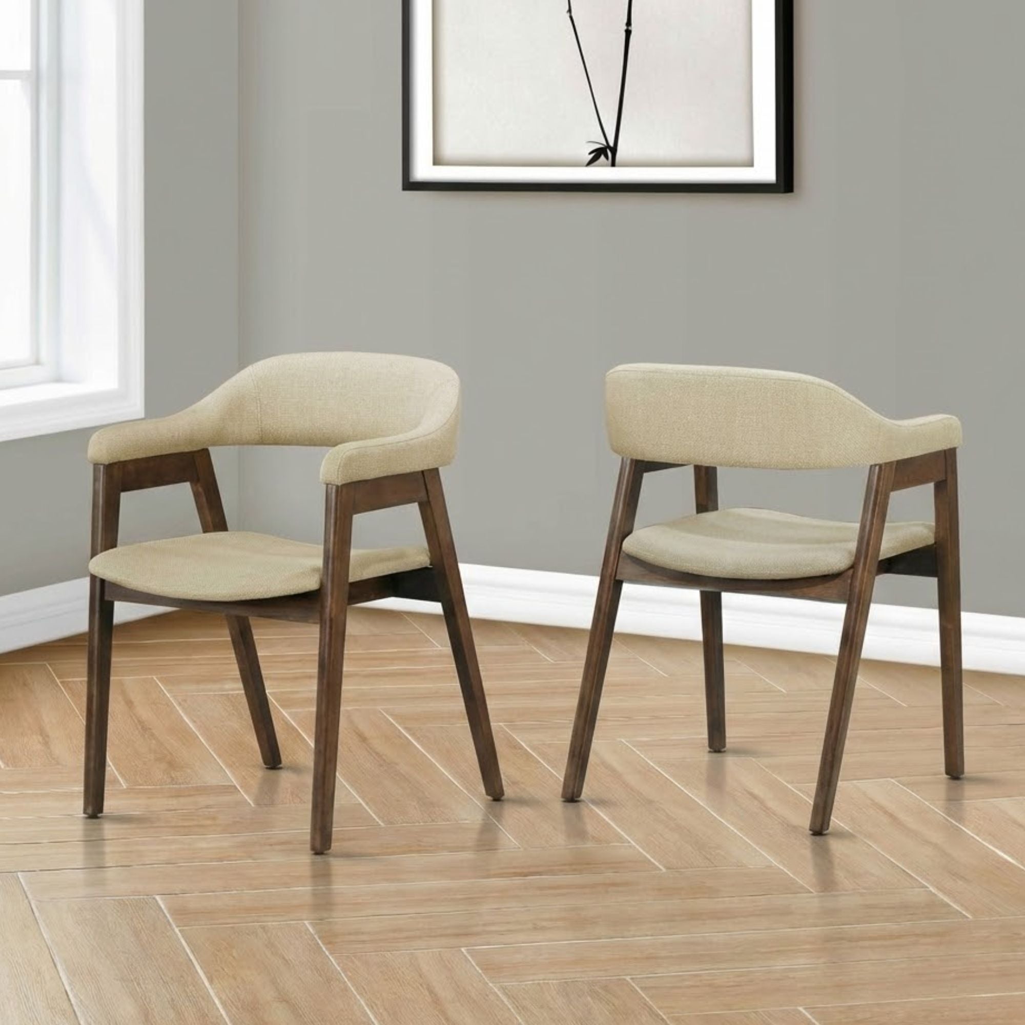 Marlow Dining Chair in Sand ( Set of 2) | CastleUp Experience Centre Online Furniture
