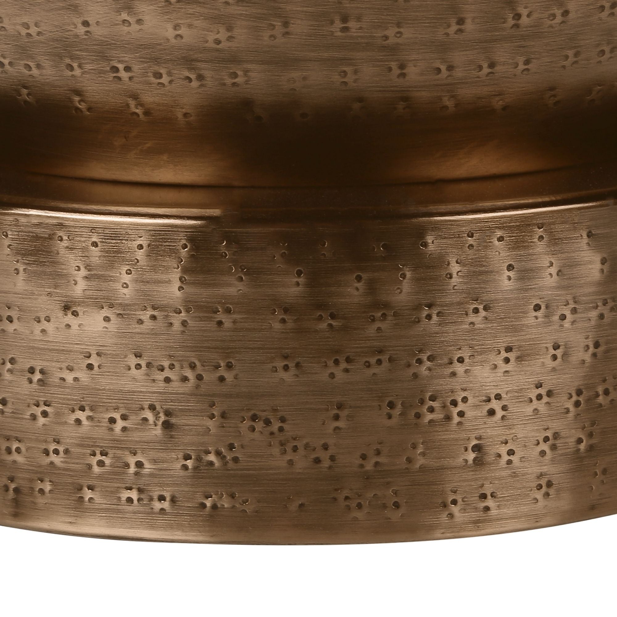 Avelon copper accent table by Monarch Specialties with a sleek, modern design and round tabletop.