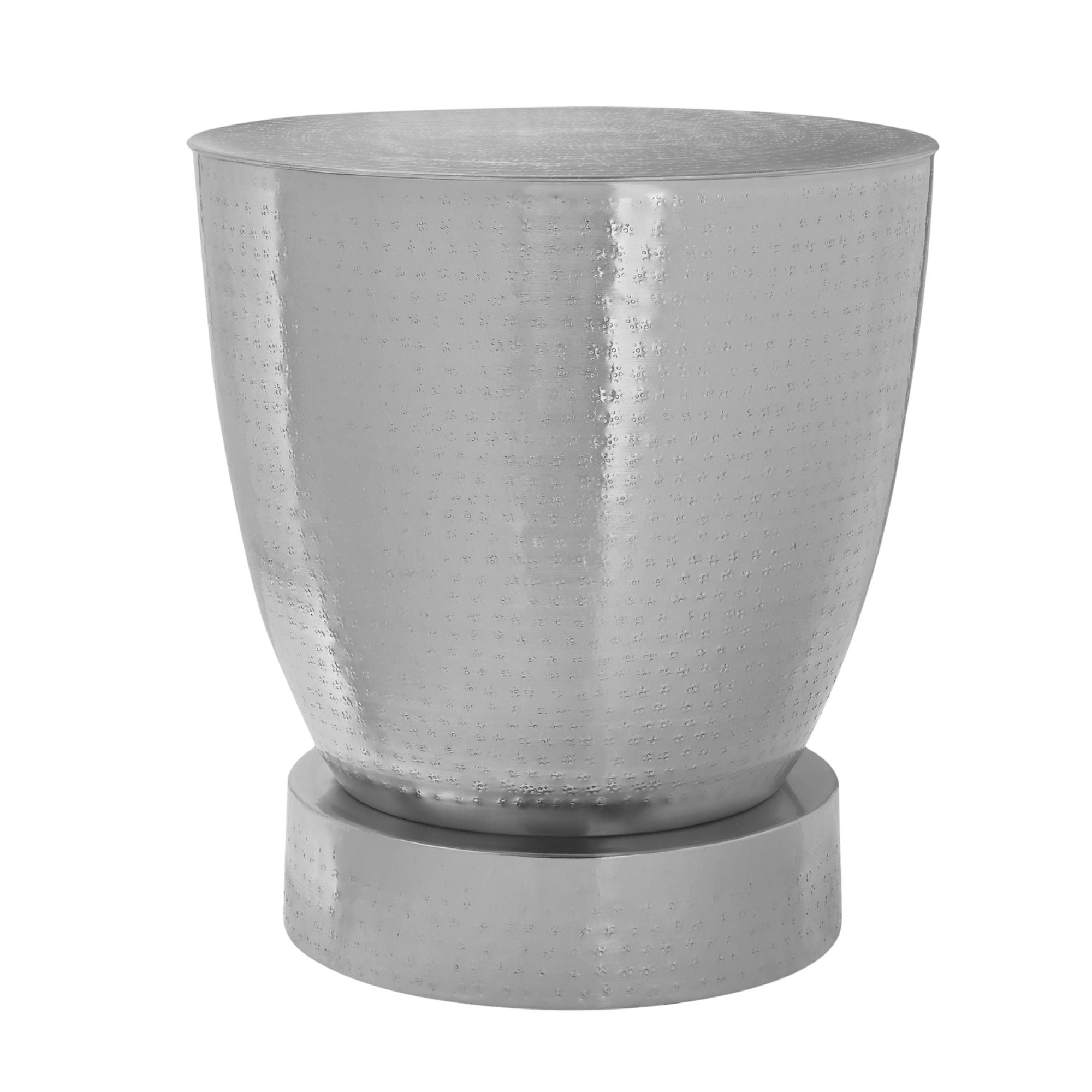 Gray Monarch Specialties Avelon Accent Table with sleek modern design and sturdy metal legs.