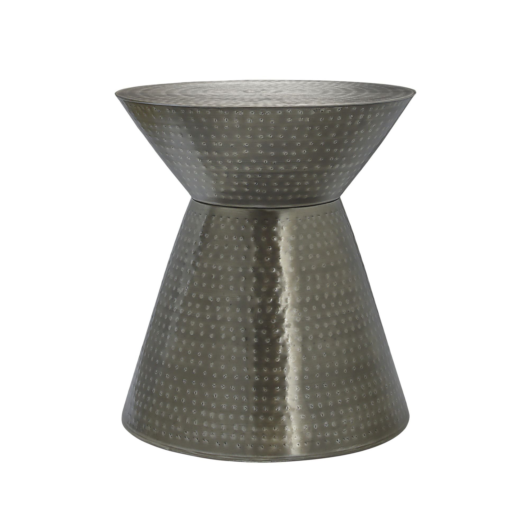 Grey Luxen Accent Table by Monarch Specialties, showcasing a modern design with a smooth tabletop and sleek legs.