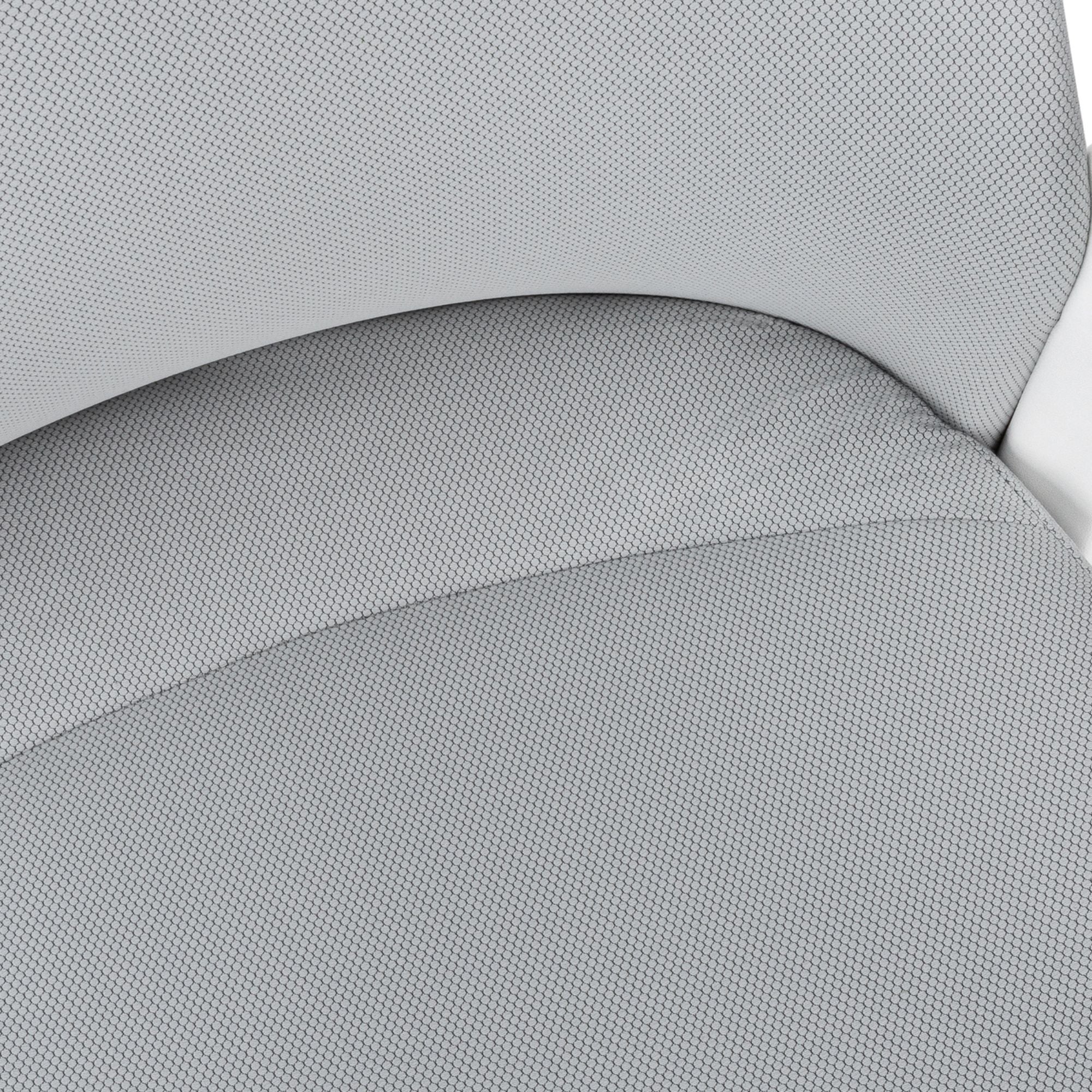 White and grey TaskMaster office chair by Monarch Specialties with adjustable armrests and ergonomic design.